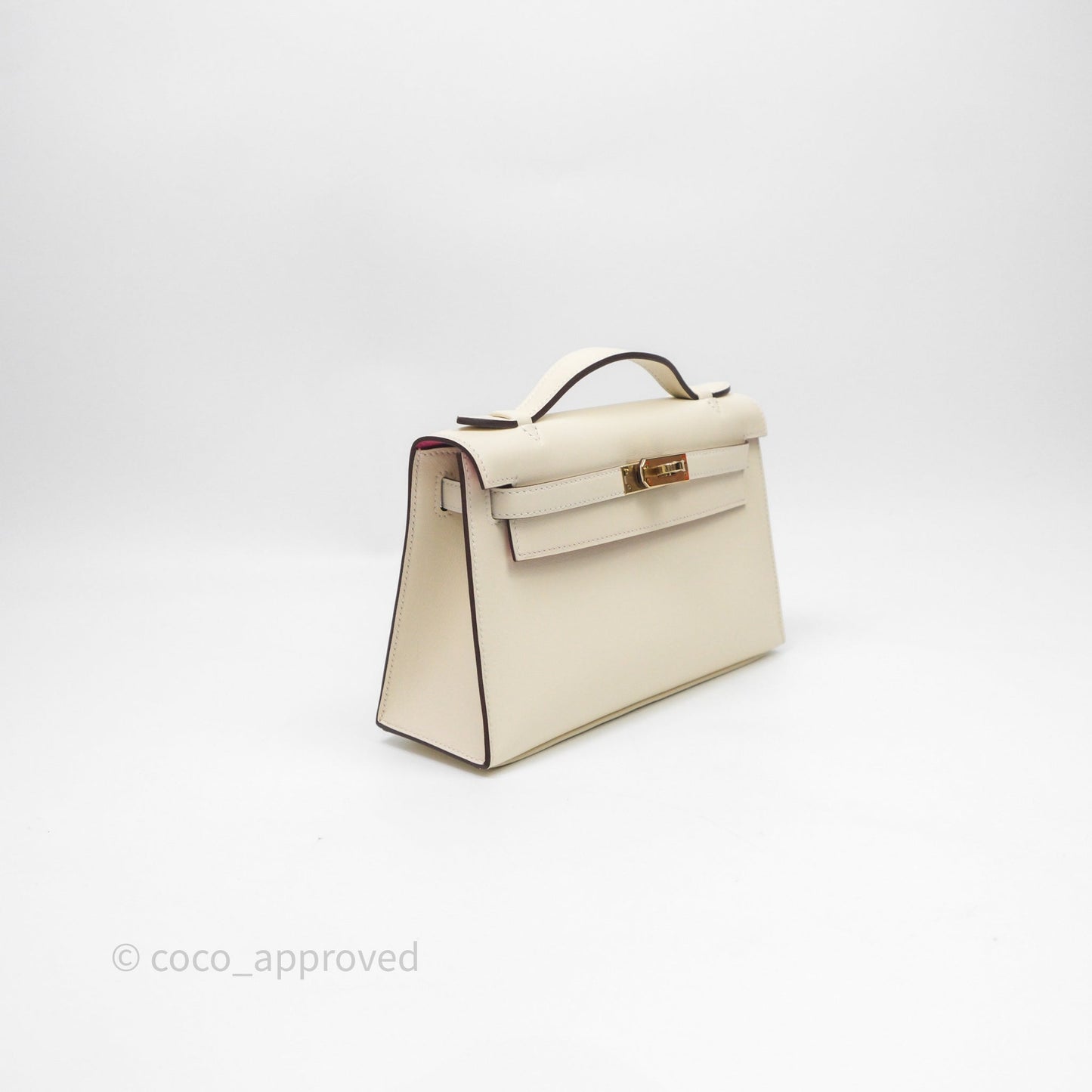 Hermès Kelly Pochette Nata Swift Pink Special Order Gold Hardware