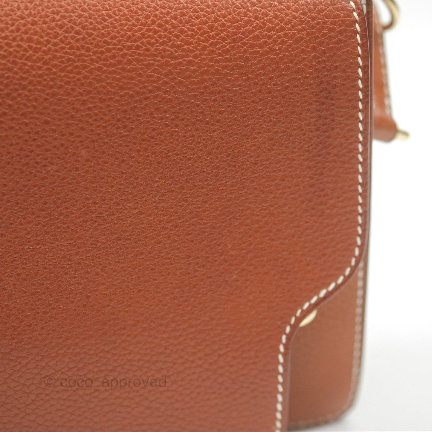 Hermès Roulis Mini 18 Fauve Barenia Gold Hardware
