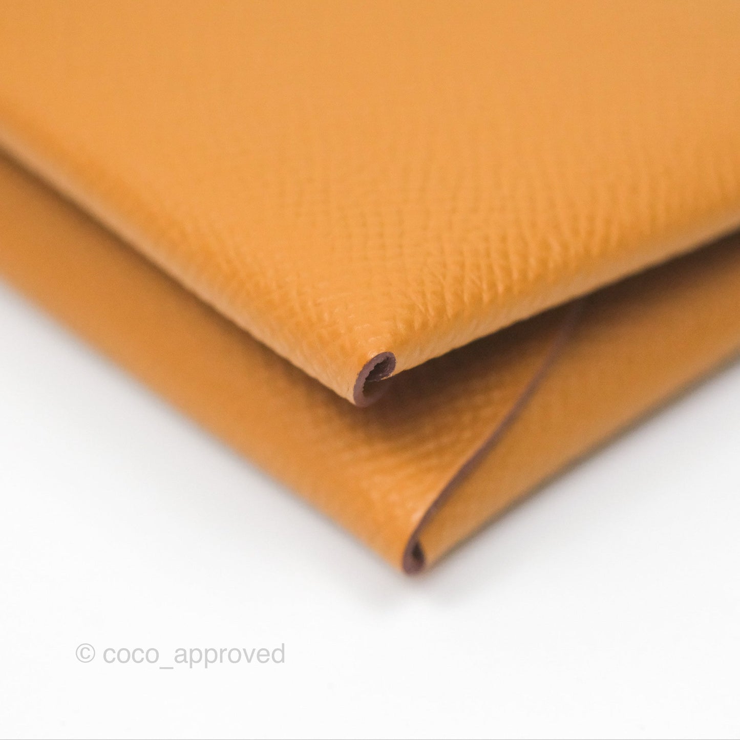 Hermès Calvi Duo Compact Card Holder Sésame Epsom