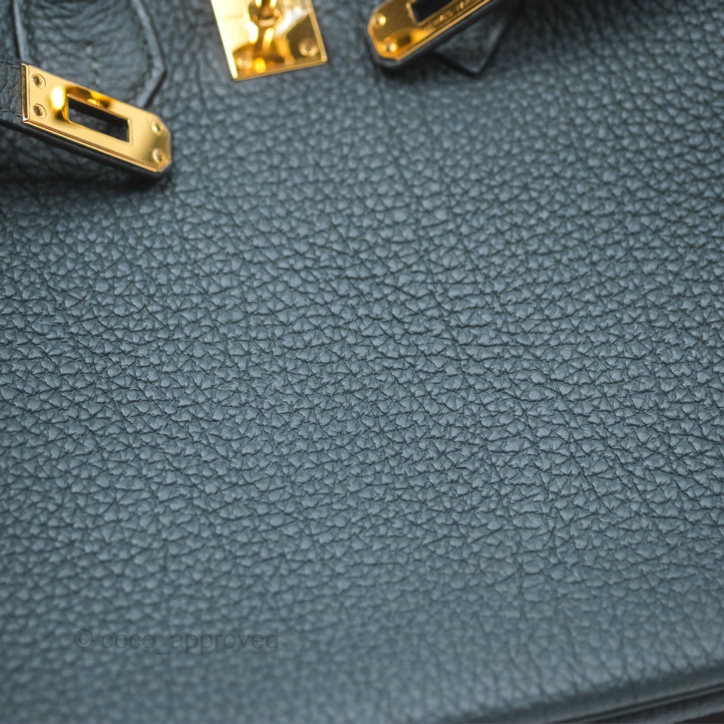 Hermès Birkin 25 Retourne Vert Cypres 6O Togo Gold Hardware