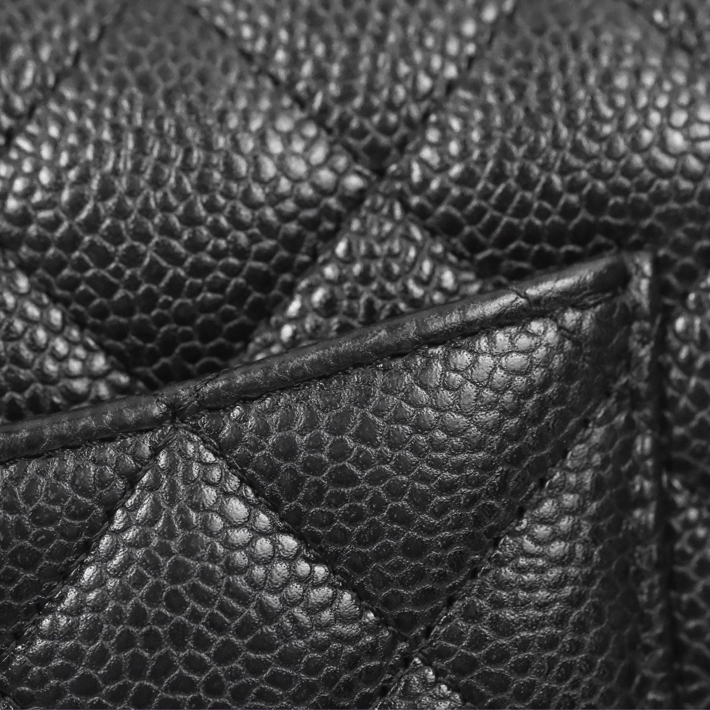 Chanel Classic Quilted Mini Rectangular Flap Black Caviar Silver Hardware