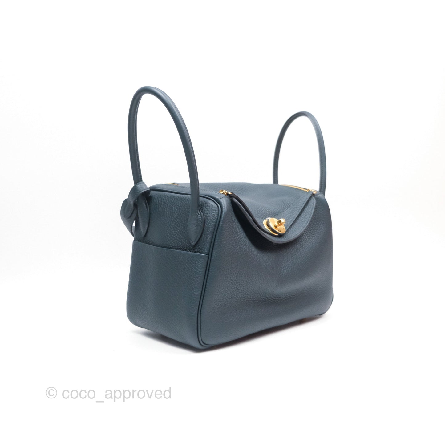 Hermès Lindy 26 Vert Cypress 6O Clemence Gold Hardware