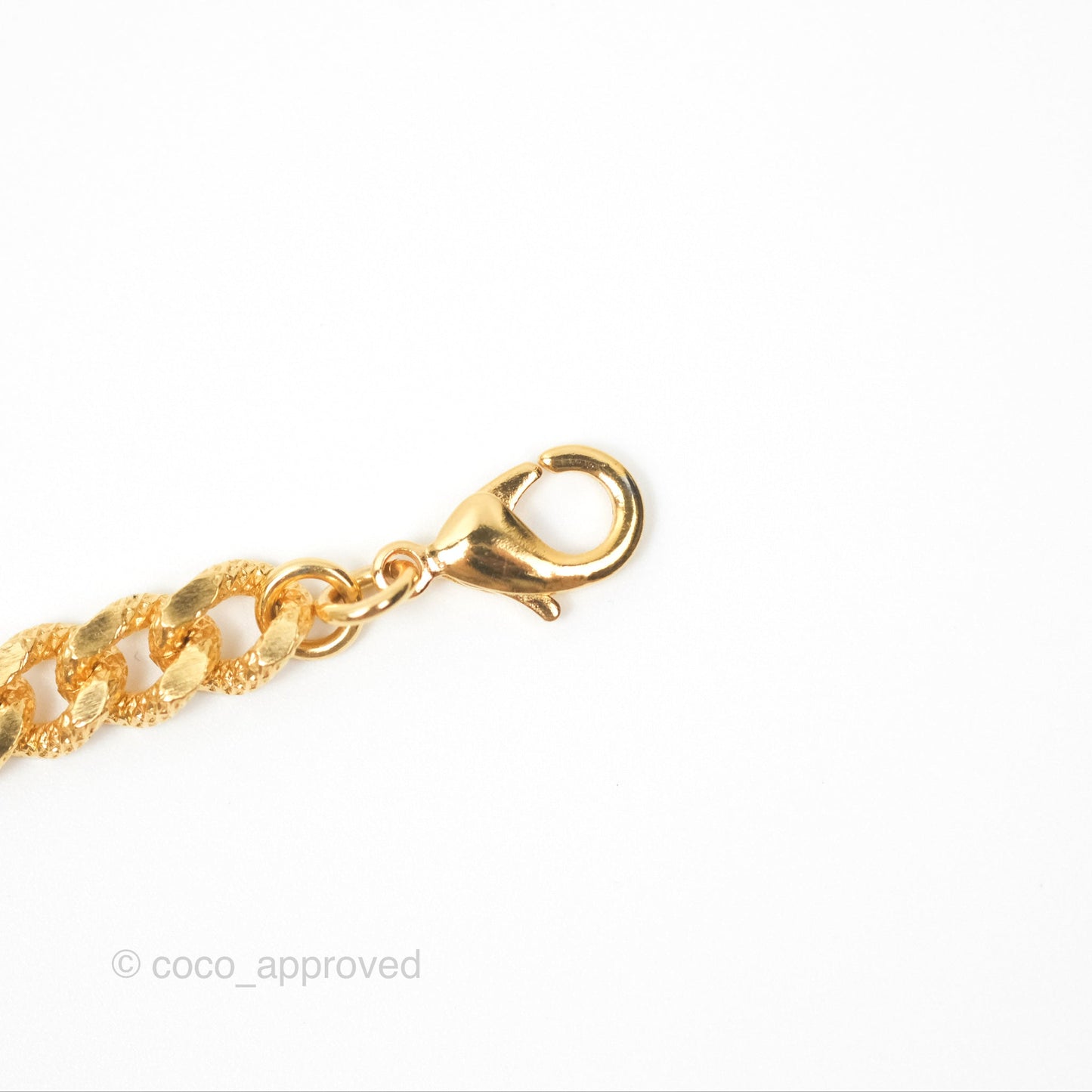 Chanel Crystal CC Chain Choker Gold Tone 24V
