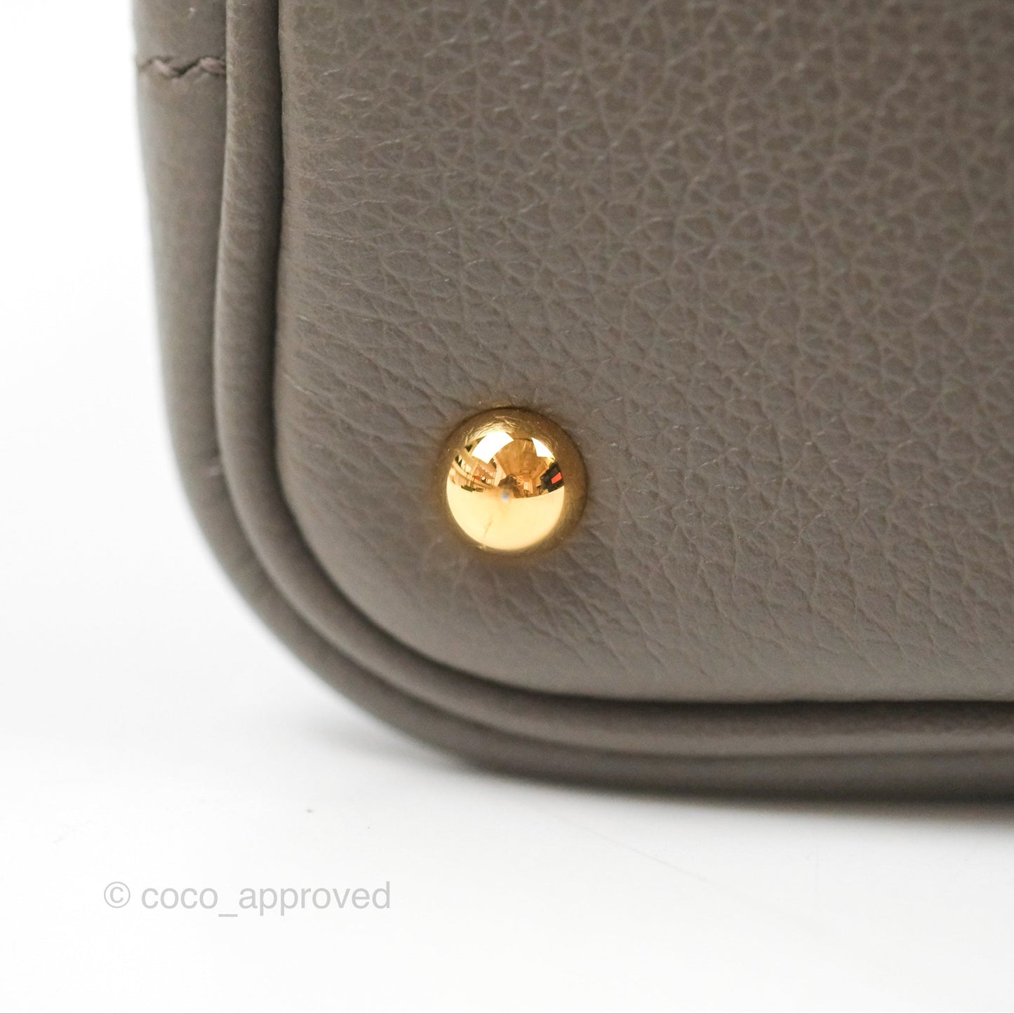 Hermès Bolide Mini 1923 Gris Etain 8F Evercolor Gold Hardware