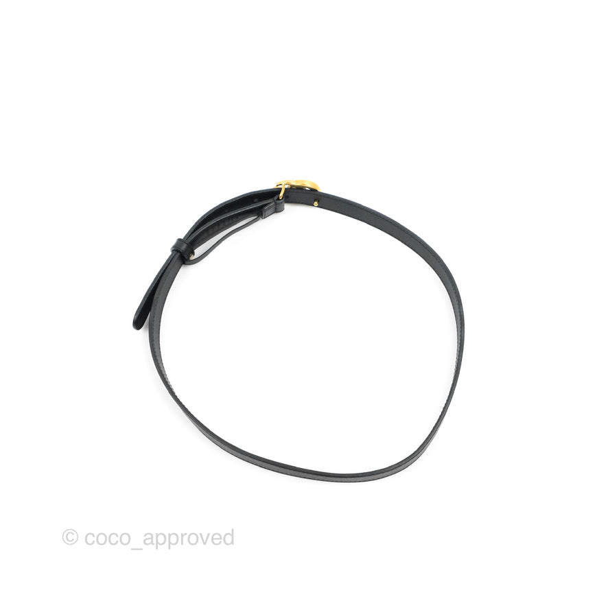 Gucci Calfskin Double GG 20mm Belt 75 30 Black