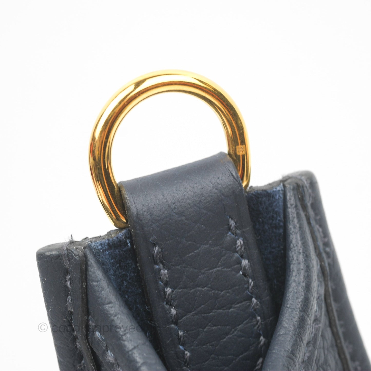 Hermès Mini Evelyne 16 Bleu Nuit 2Z/ Blue Saphir 73 Clemence Gold Hardware