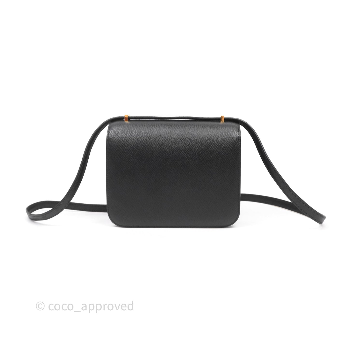 Hermès Constance Mini 18cm Black Epsom Gold Hardware