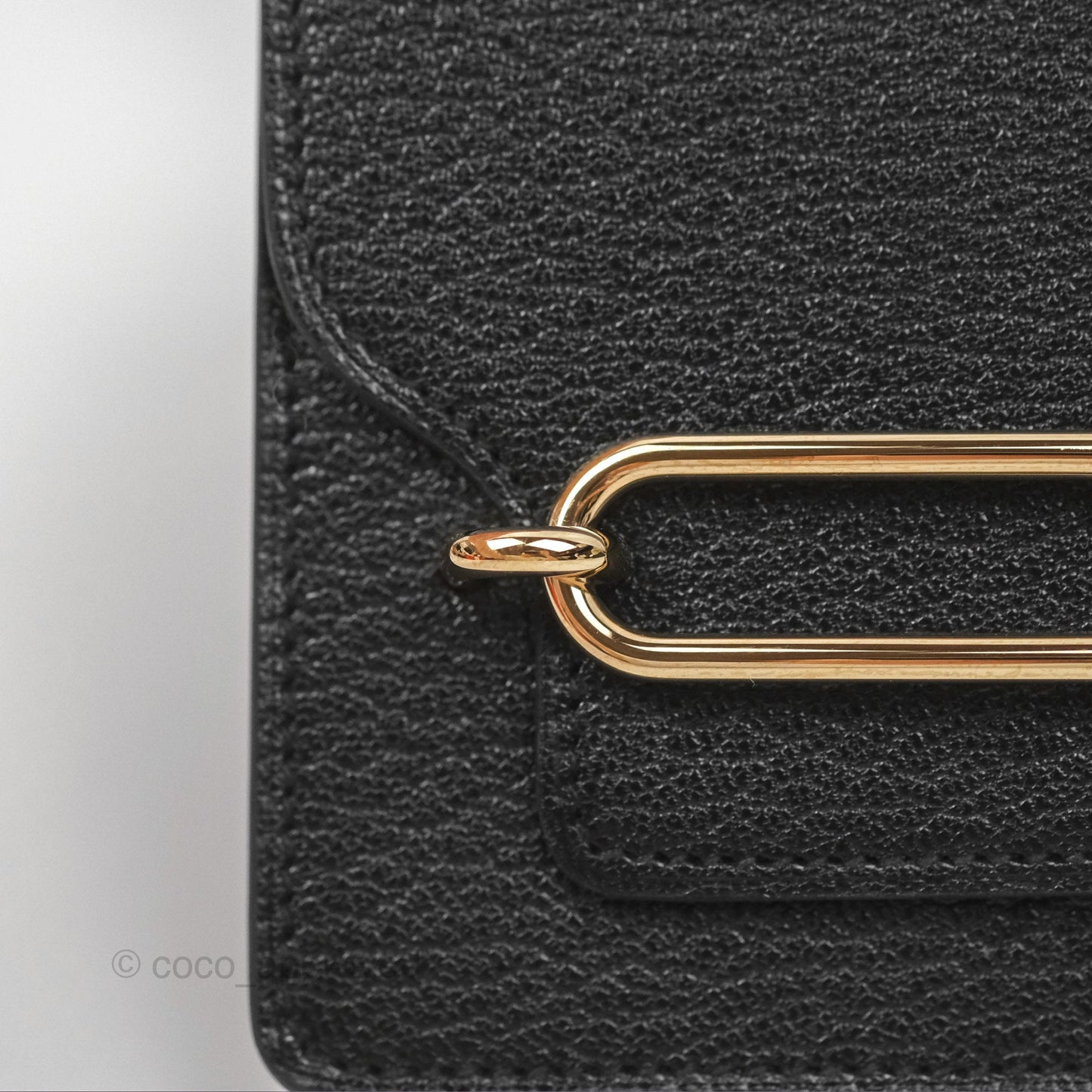 Hermès Roulis Slim Wallet Noir Gold Hardware