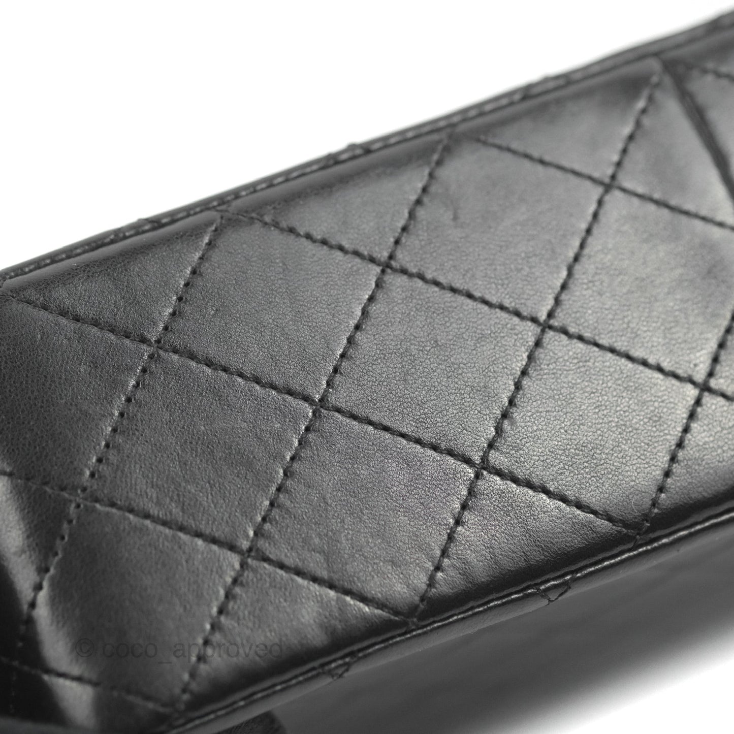 Chanel Vintage Medium Double Flap Black Lambskin 24K Gold Hardware