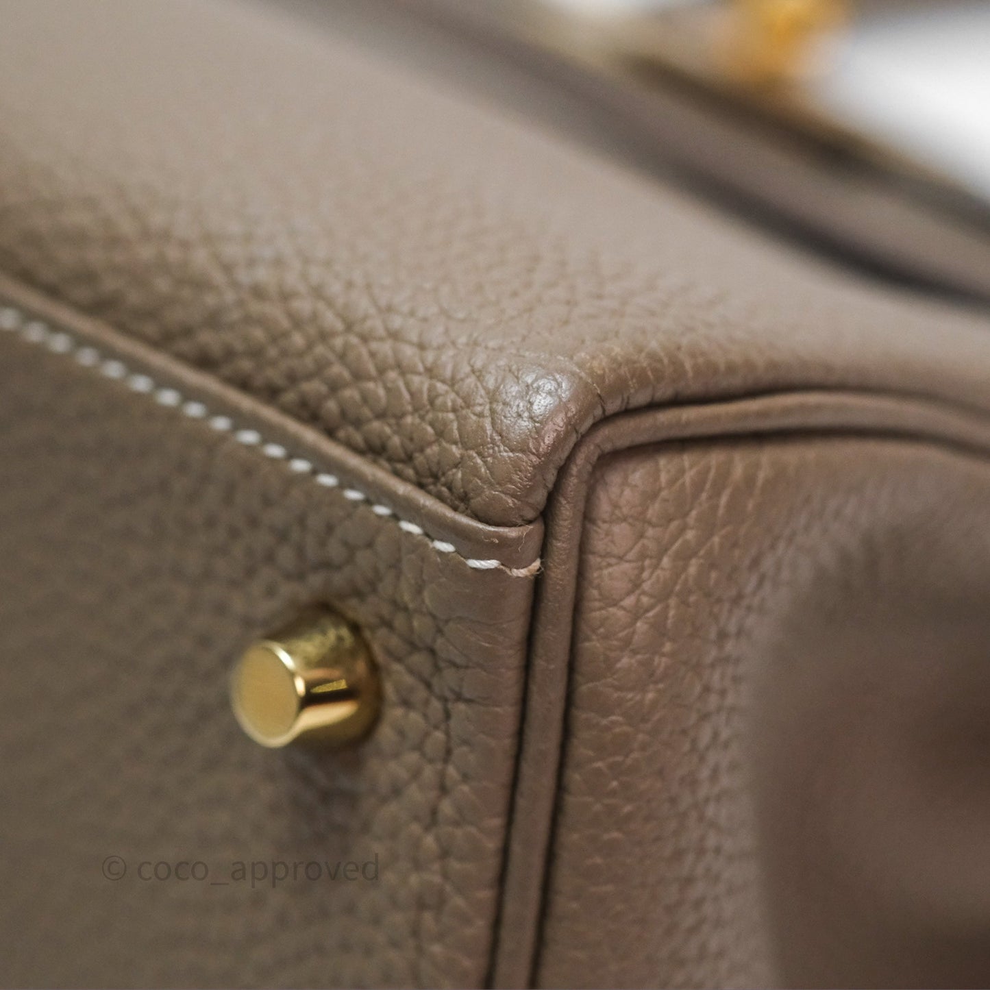 Hermès Kelly II 28 Retourne Etoupe 18 Togo Gold Hardware