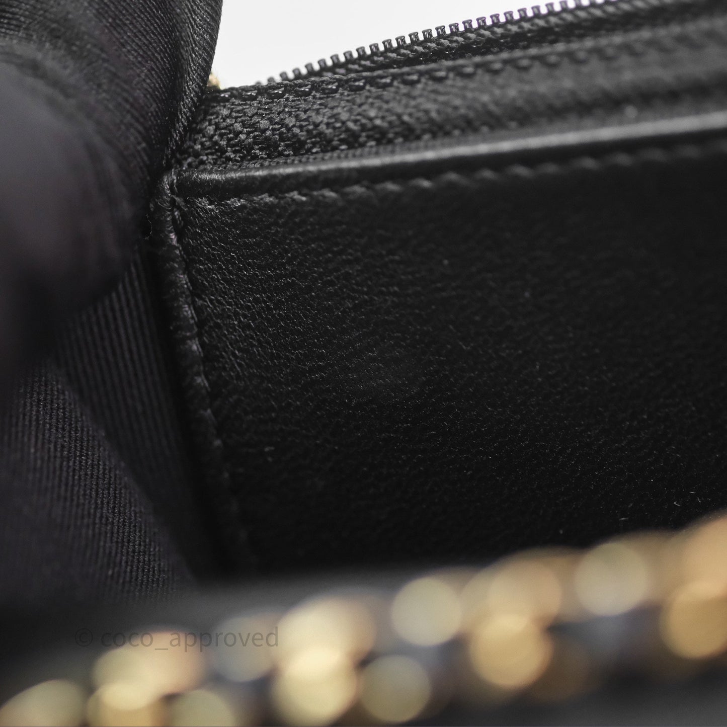 Chanel Trendy CC WOC Wallet on Chain Black Lambskin Gold Hardware