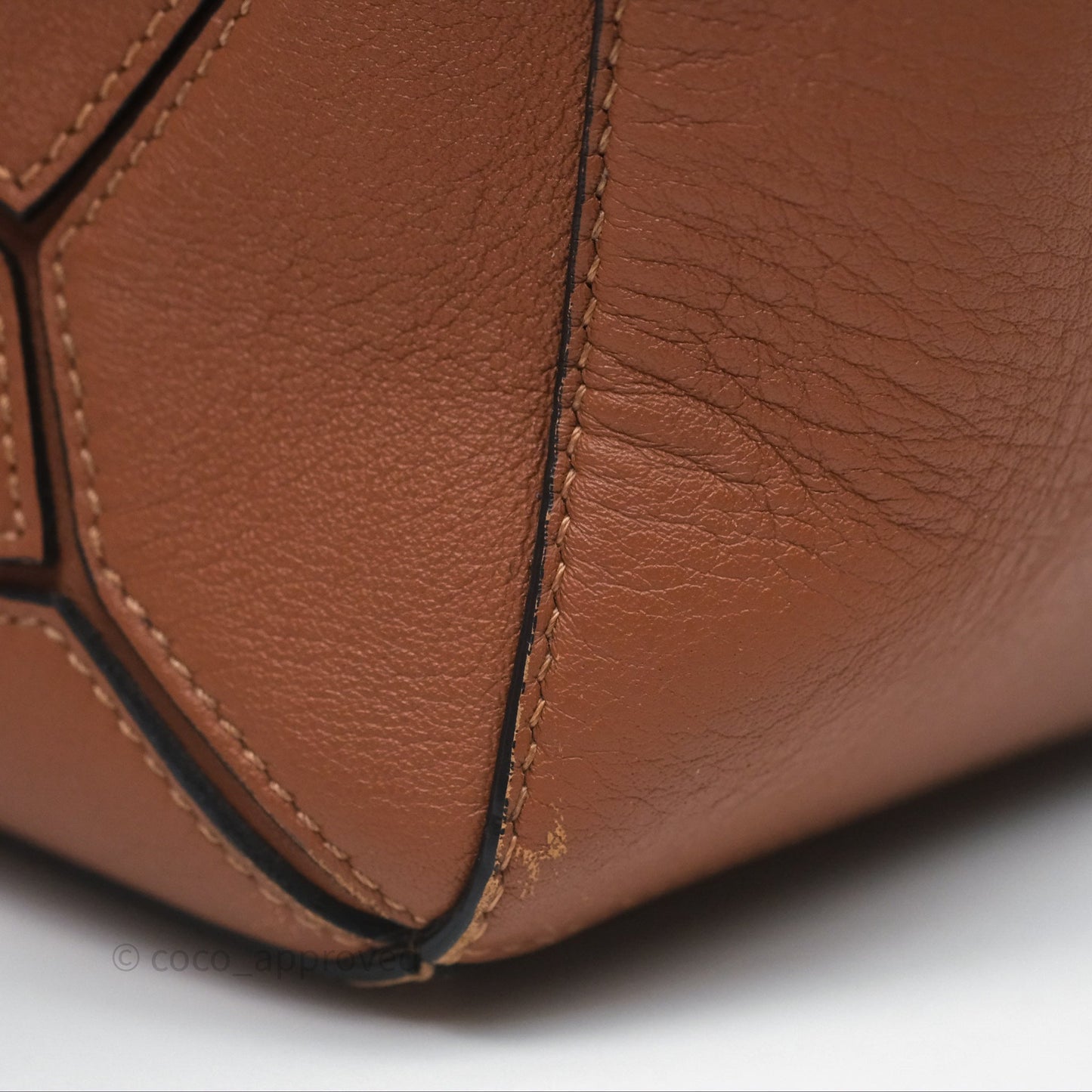Loewe Medium Puzzle Bag Tan Calfskin