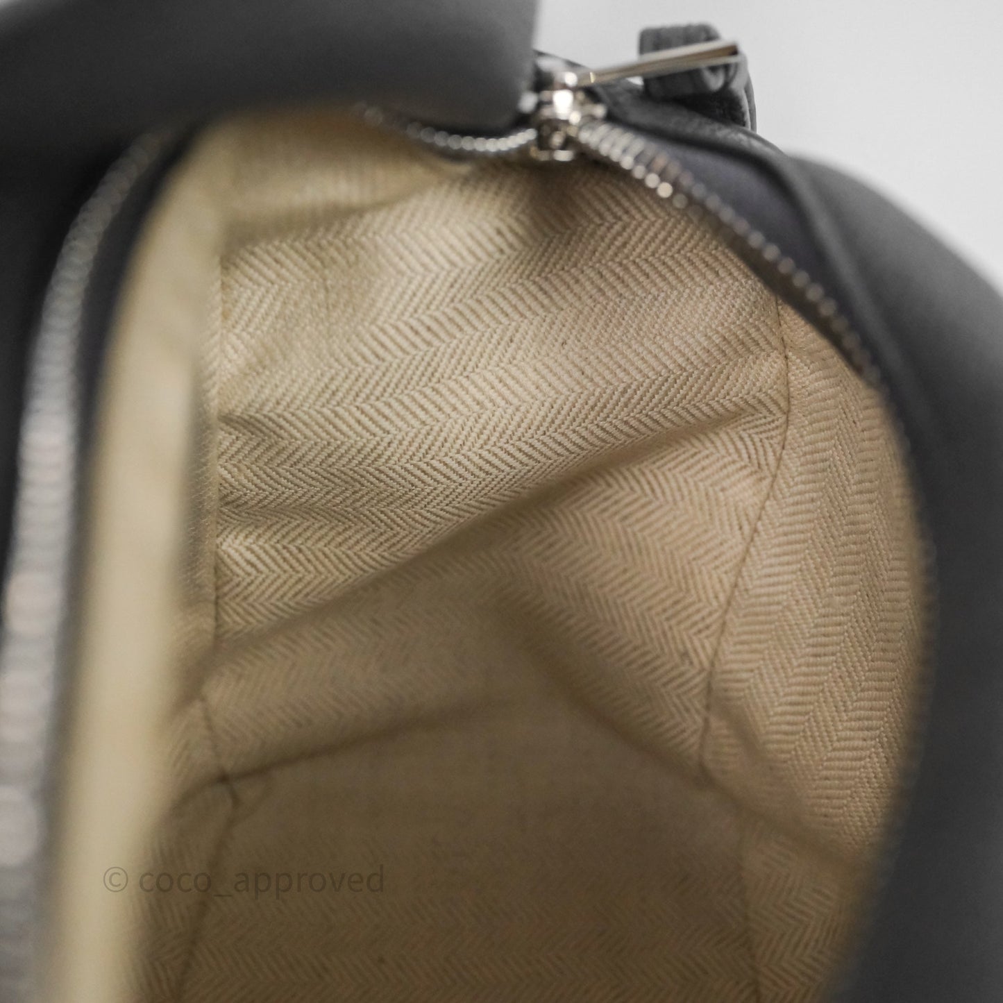 Loewe Small Puzzle Grey Calfskin Edge Bag