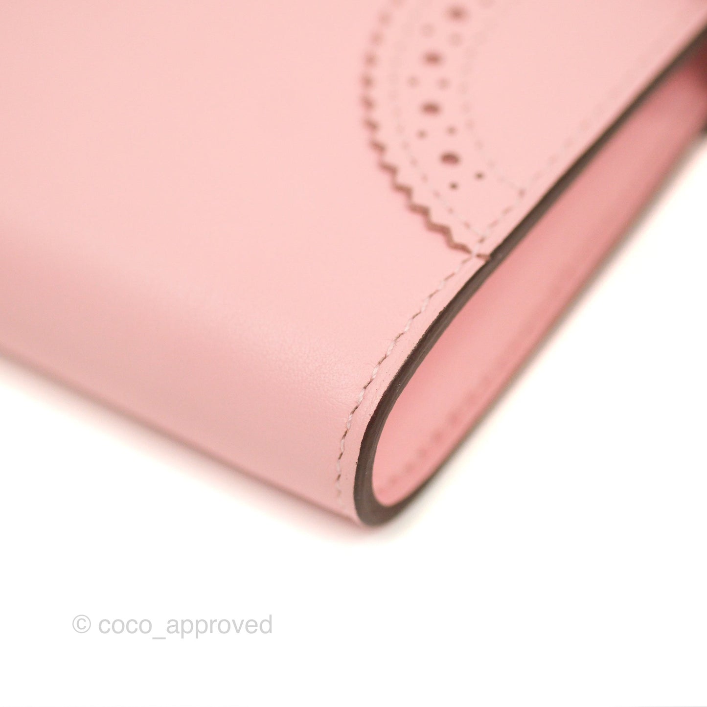 Hermès Ghillies Kelly Wallet Rose Sakura Swift Palladium Hardware