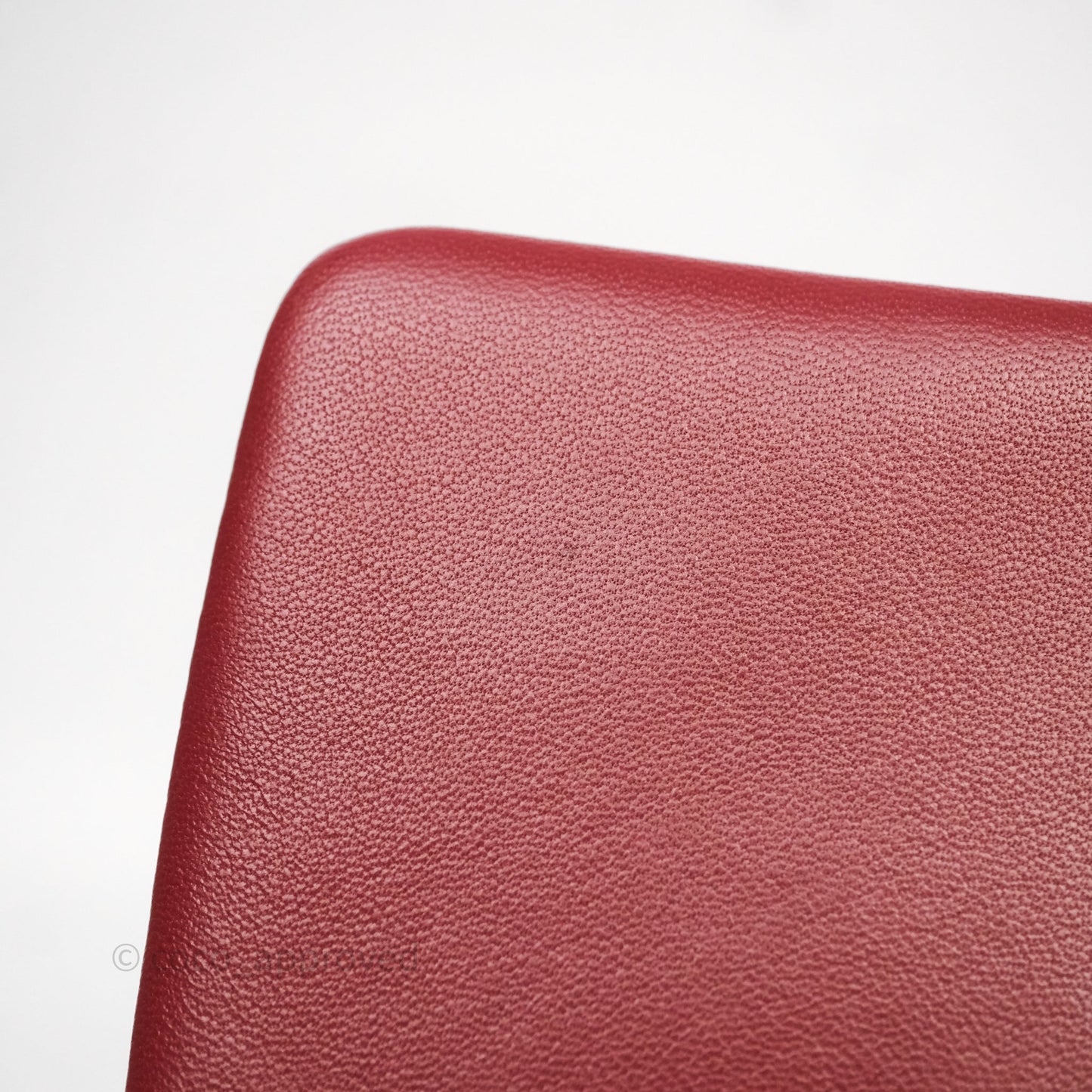 Chanel Quilted Accordion Flap Bag with Button on Chain Burgundy Lambskin Aged Gold Hardware 22A