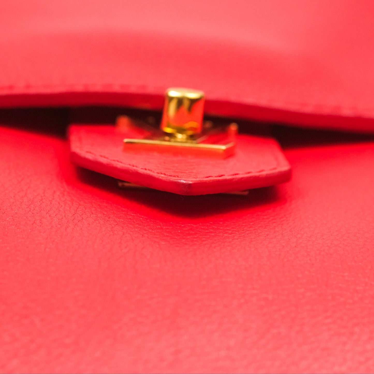 Louis Vuitton Lockme PM Red Grained Calfskin
