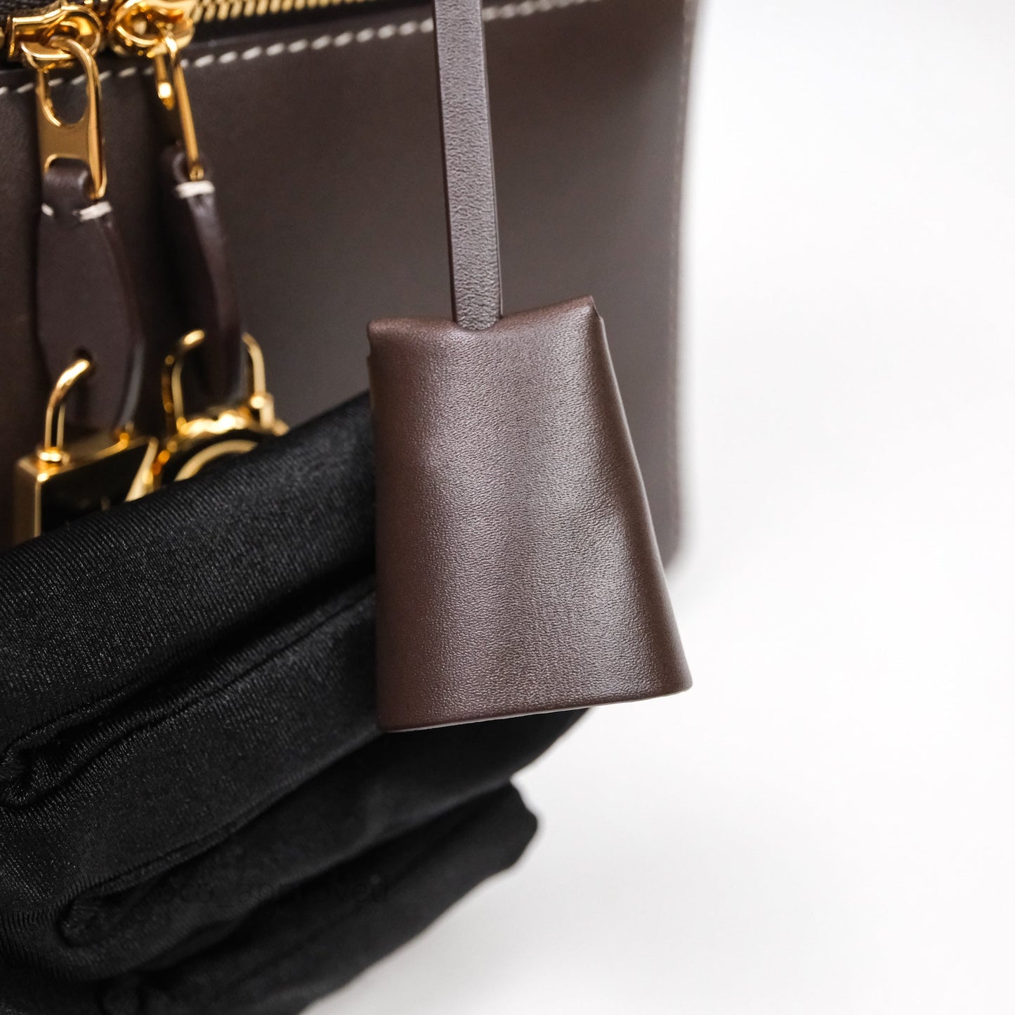 Loro Piana Extra Bag L27 Dark Choco Licorice Smooth Calfskin