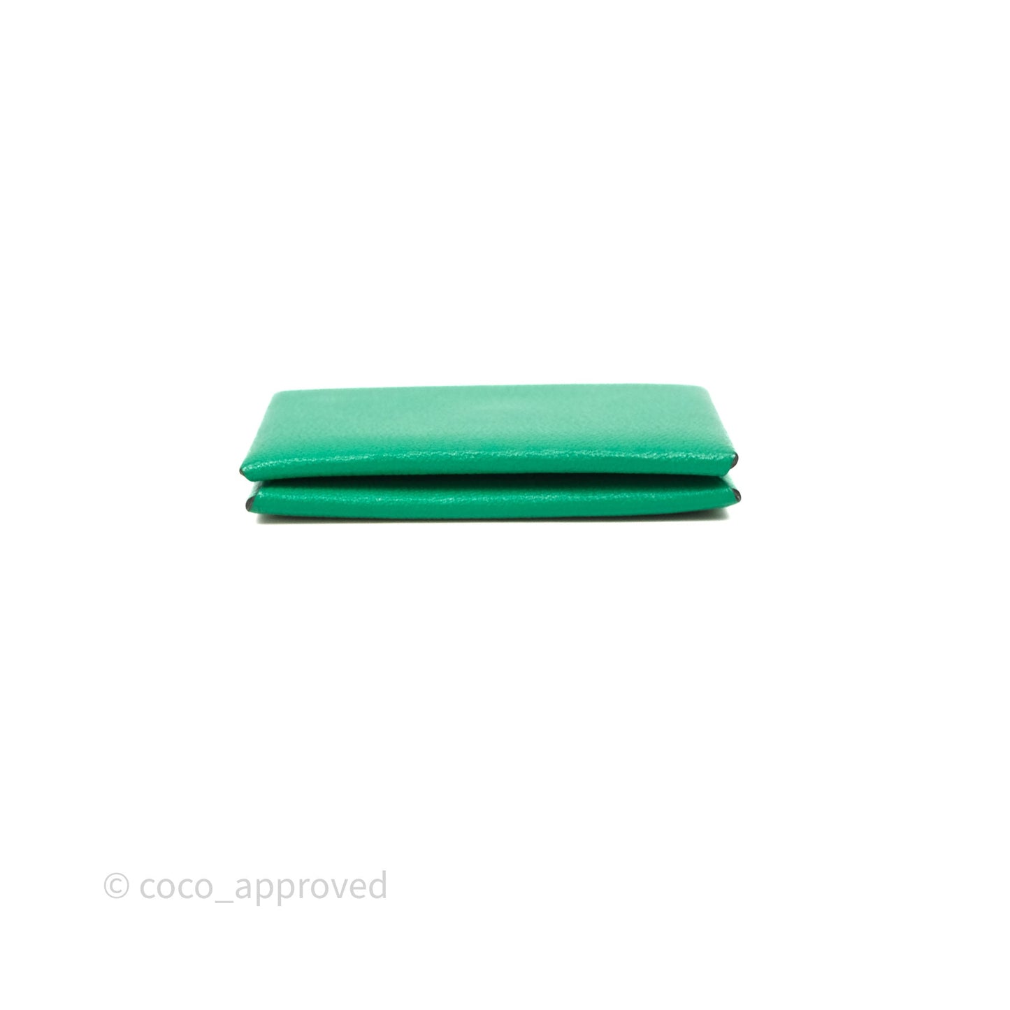 Hermès Calvi Verso Card Holder Vert Mysore