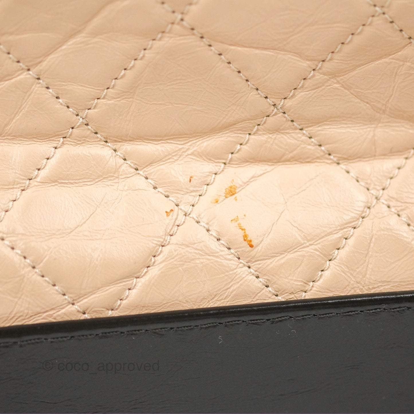 Chanel Large Gabrielle Shopping Tote Quilted Beige Aged Calfskin