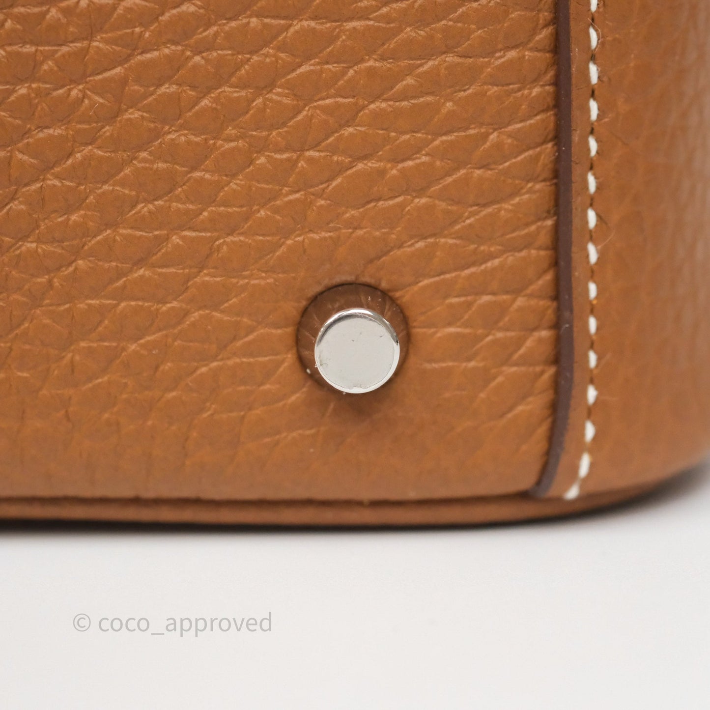 Hermès Mini Lindy 20 Gold 37 Clemence Palladium Hardware