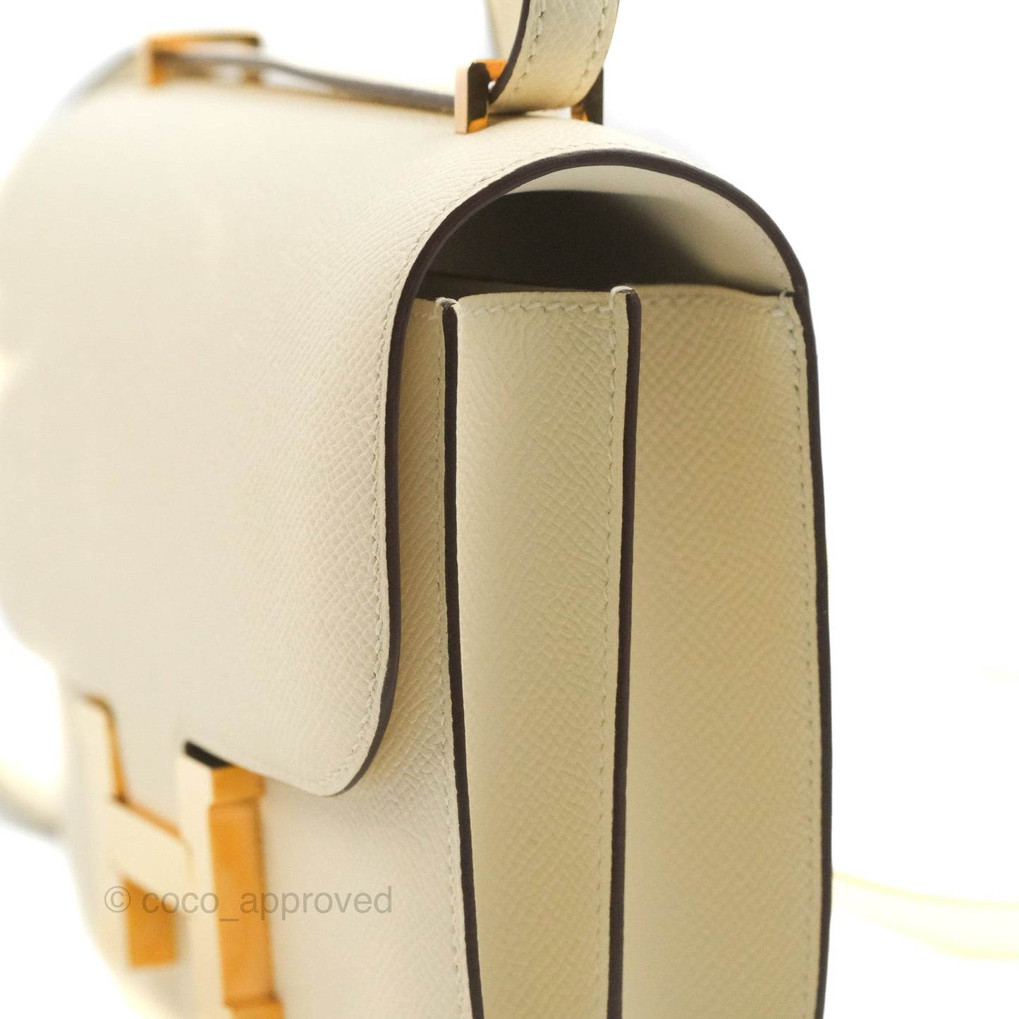 Hermès Constance Mini 18cm Nata Epsom Rose Gold Hardware
