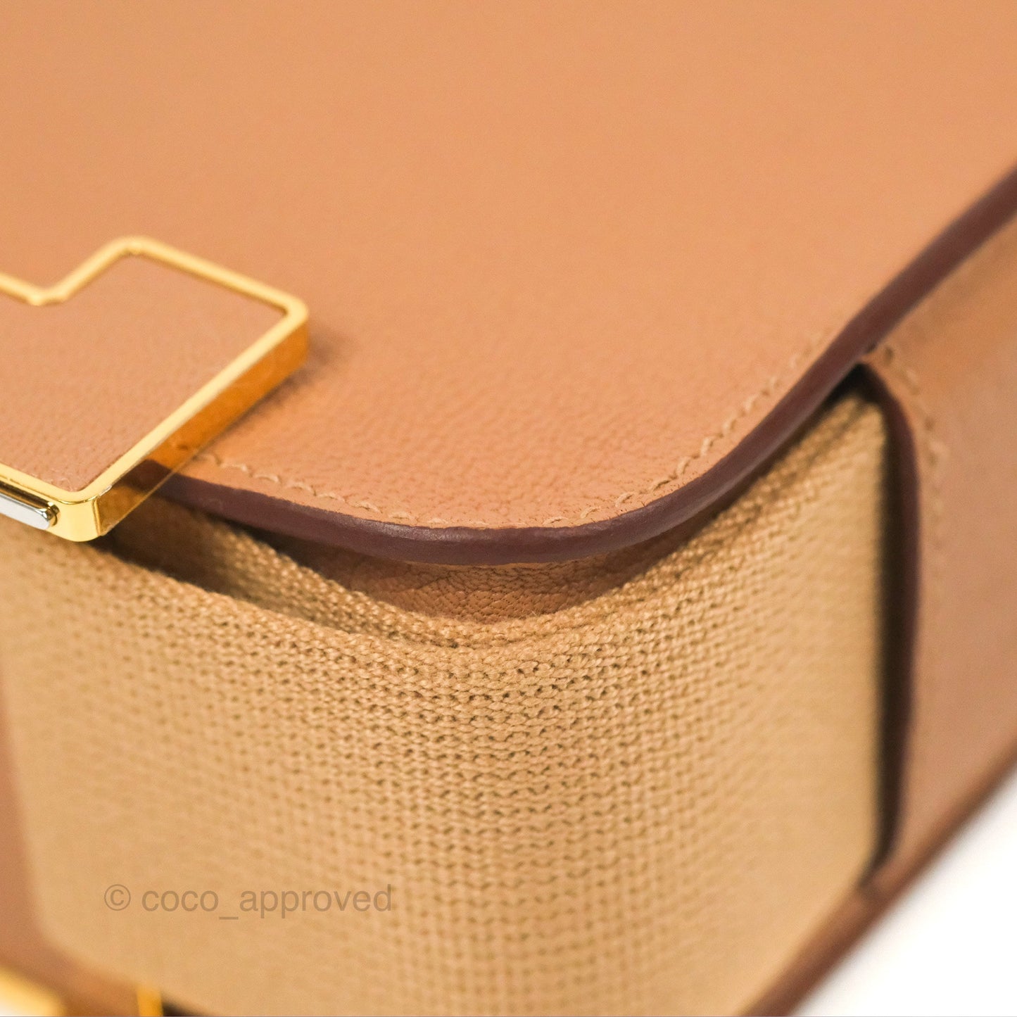 Hermès Geta Bag Chai 0M Quebracho 2J Gold Hardware