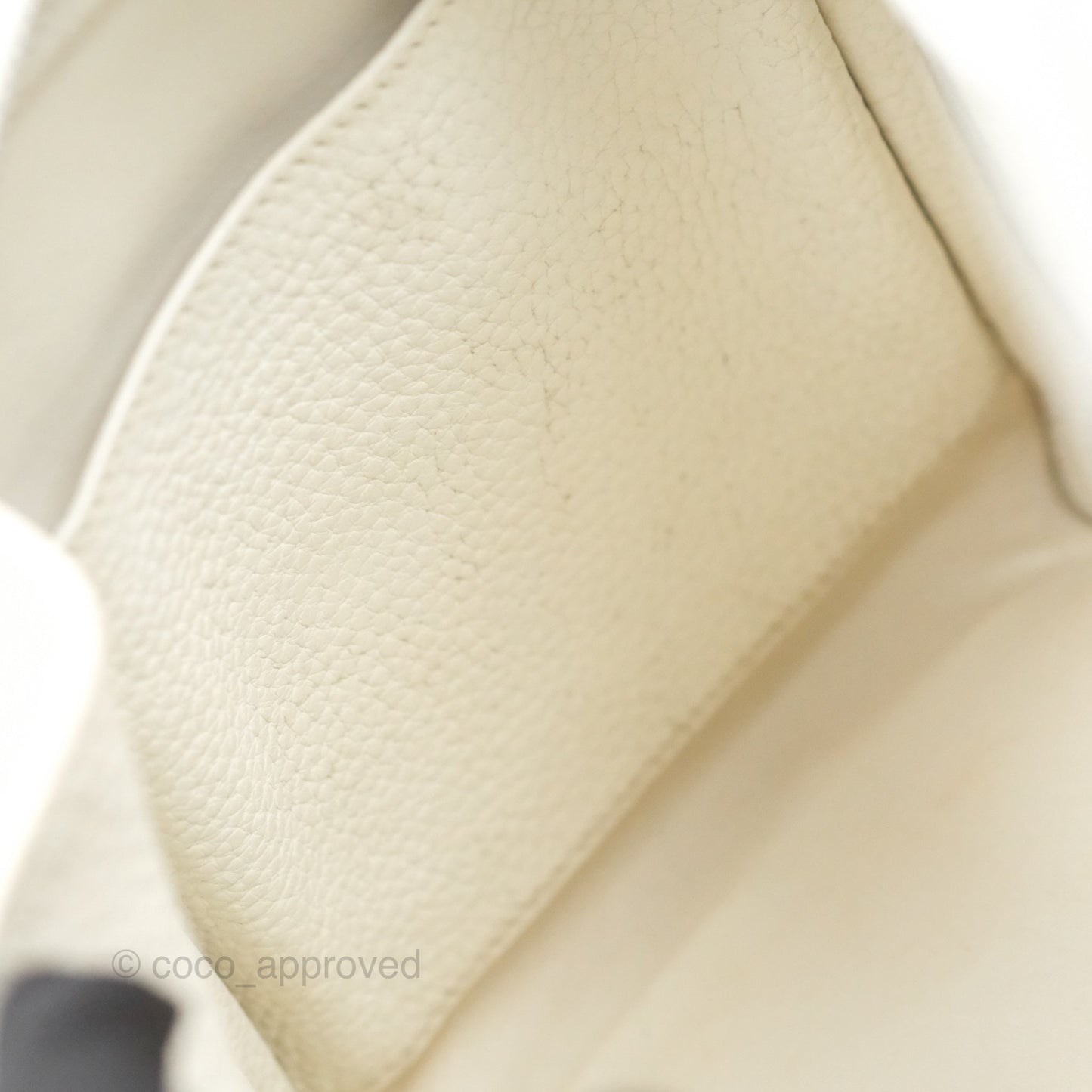 Hermès Lindy 30 White Clemence Palladium Hardware