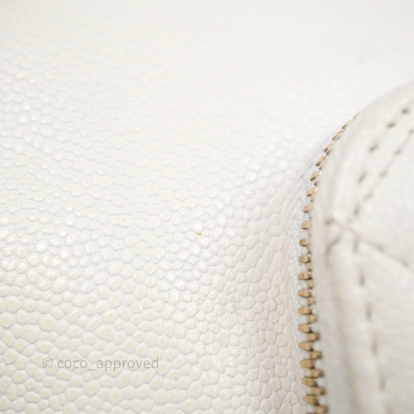Chanel Quilted Business Affinity Backpack Ivory White Caviar Gold Hardware