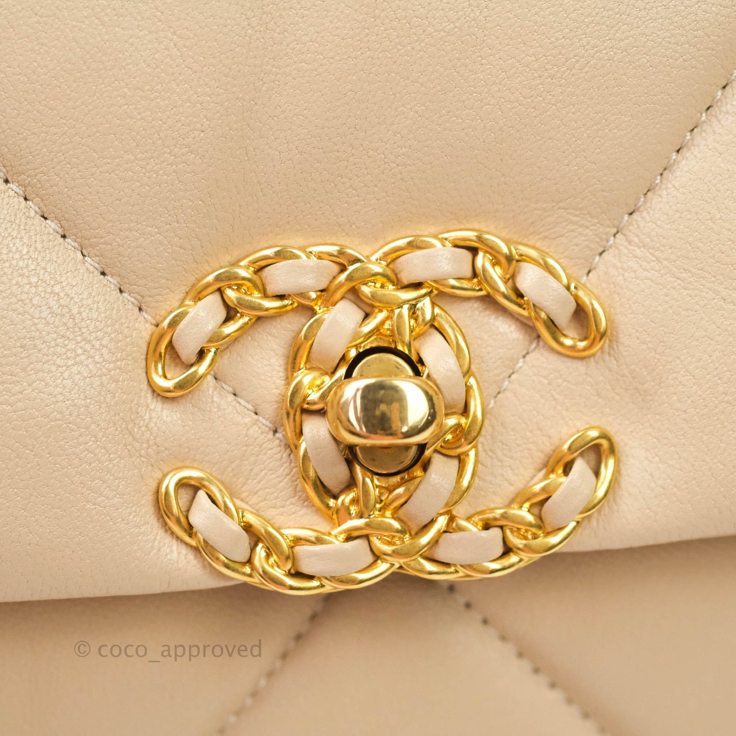 Chanel 19 Small Beige Mixed Hardware 20S