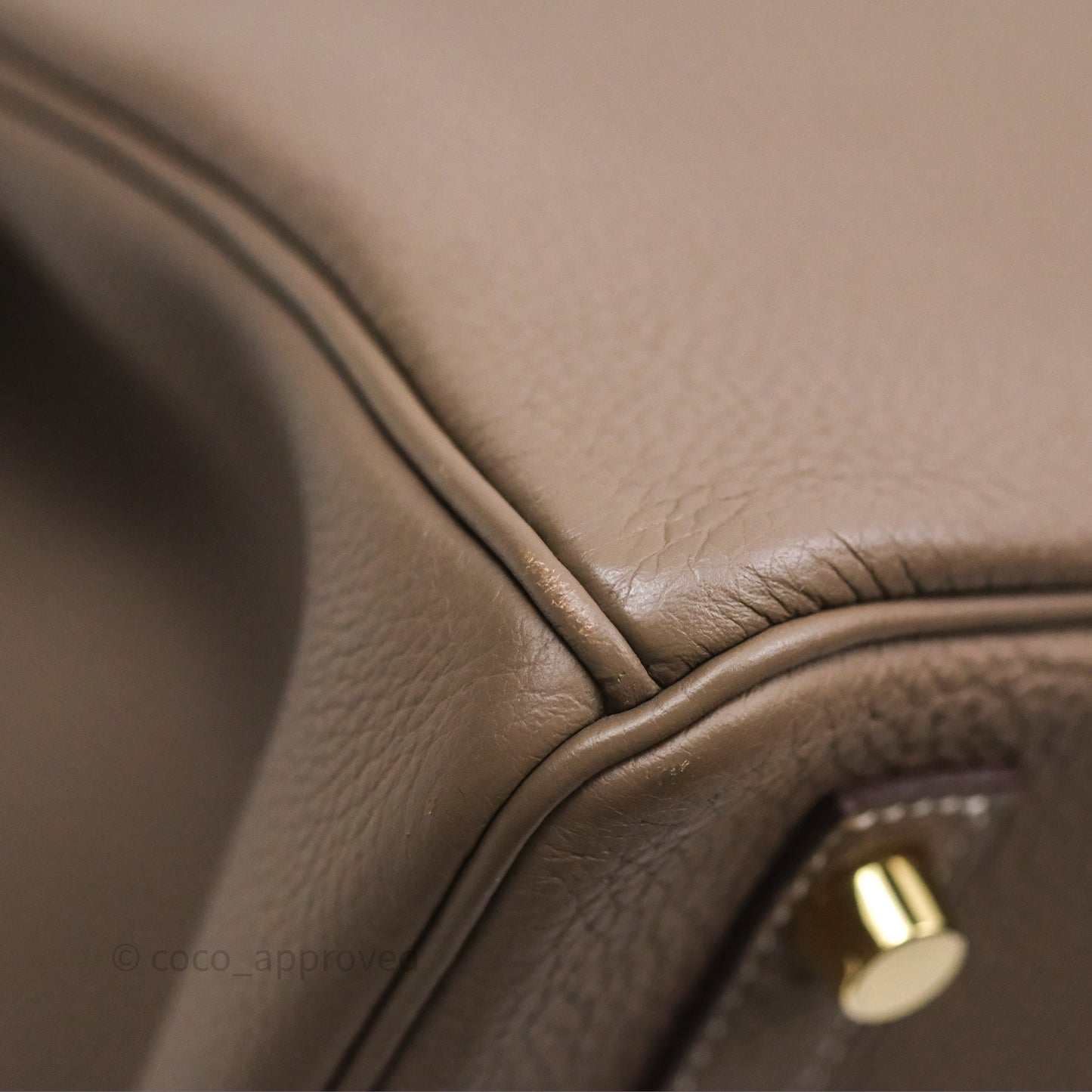 Hermès Birkin 30 Etoupe 18 Togo Gold Hardware