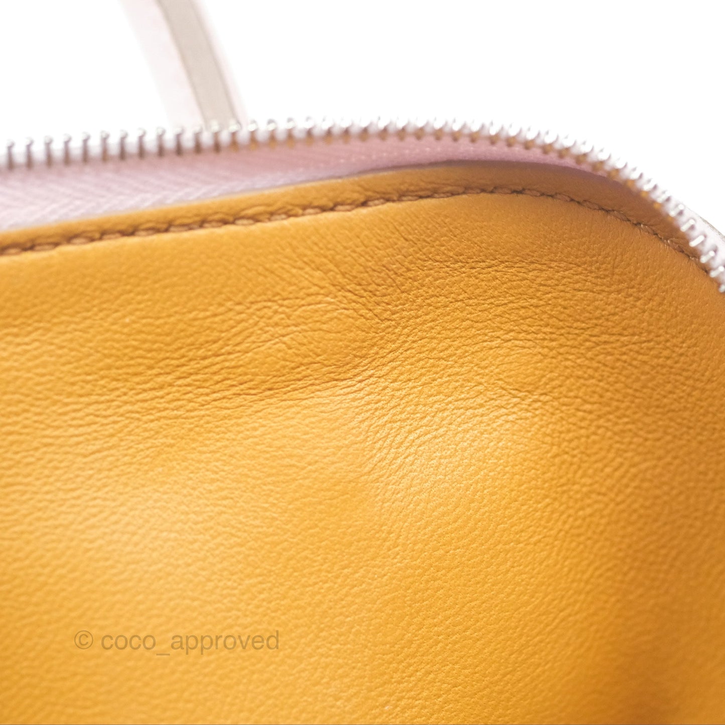 Hermès Bolide Mini 1923 Verso Evercolor Mauve Pale 09/ Caramel 28 Palladium Hardware