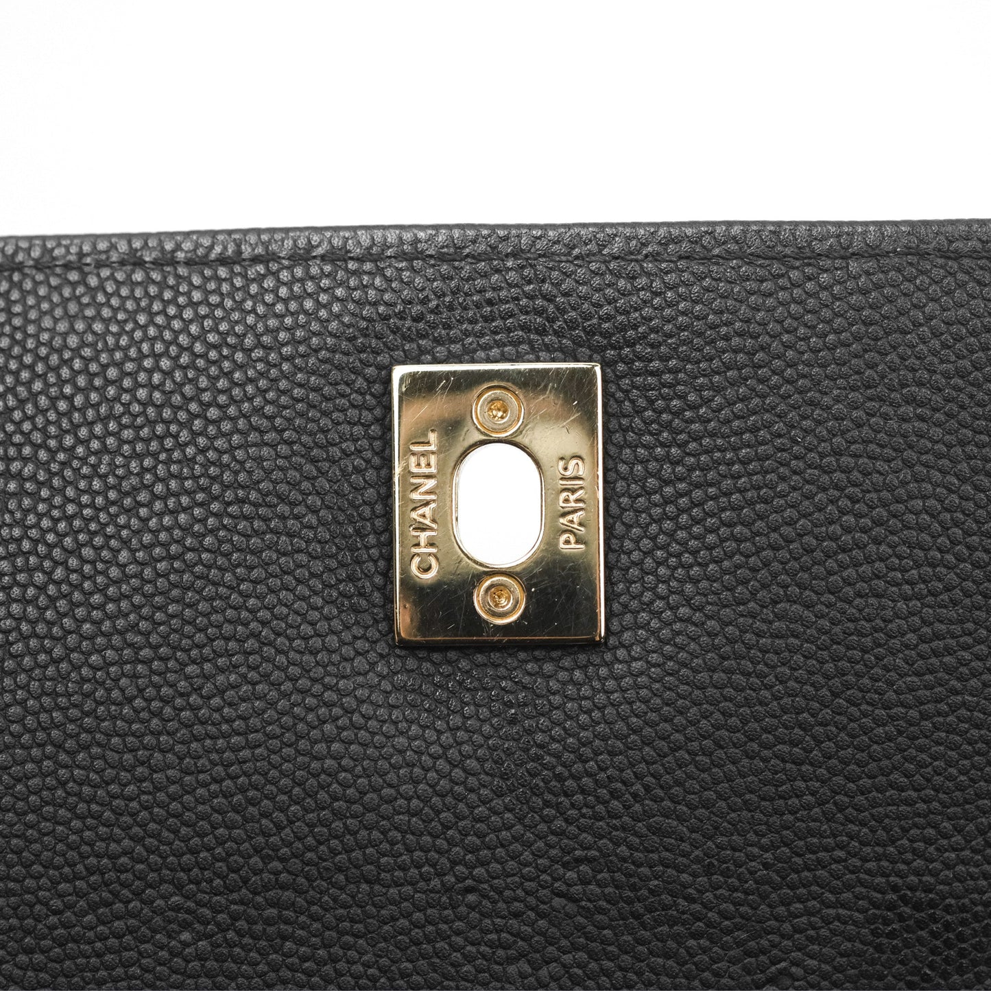 Chanel Quilted Medium Business Affinity Flap Matte Black Caviar Gold Hardware