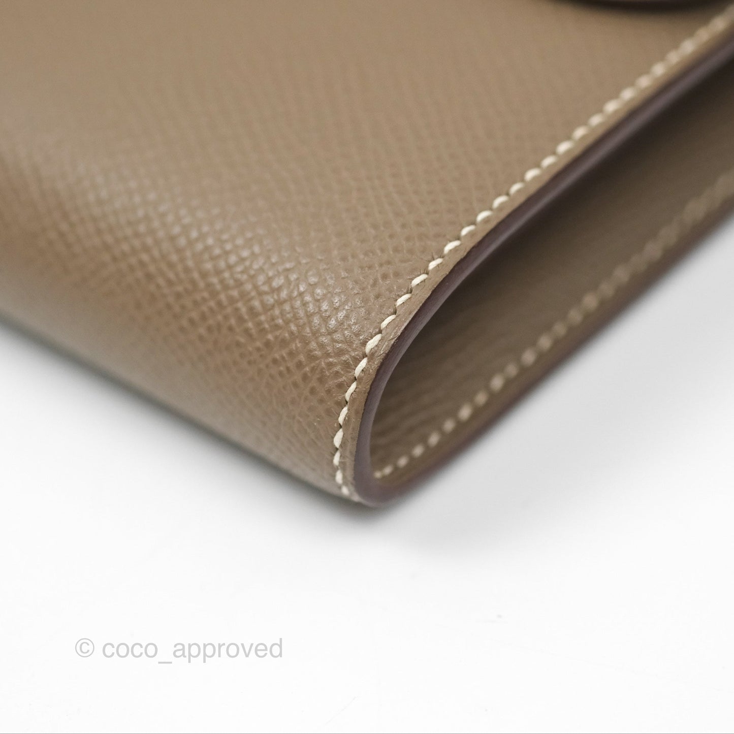 Hermès Constance To Go Wallet Etoupe Epsom Gold Hardware