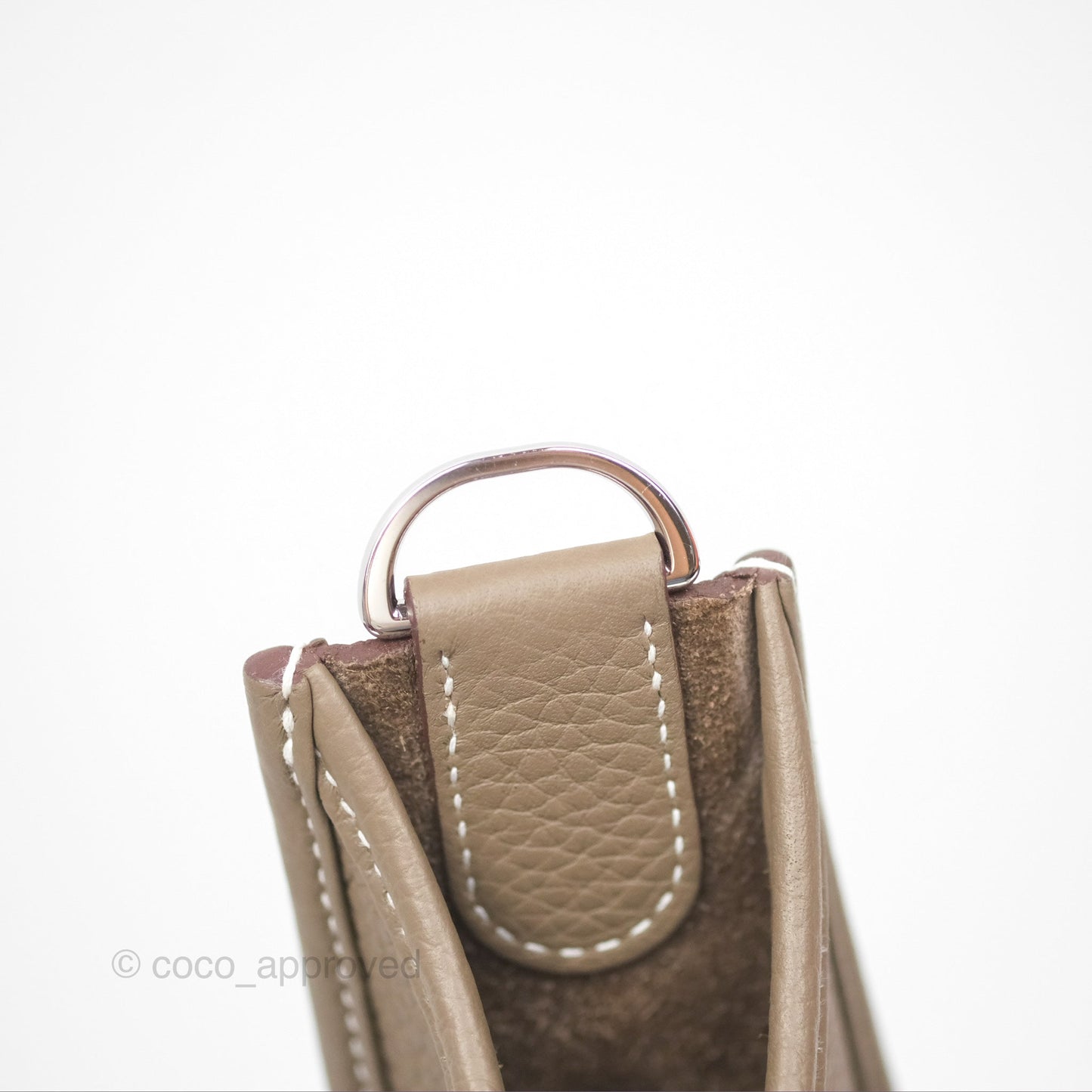 Hermes Evelyne III 29 Etoupe 18 Taurillon Clemence Palladium Hardware