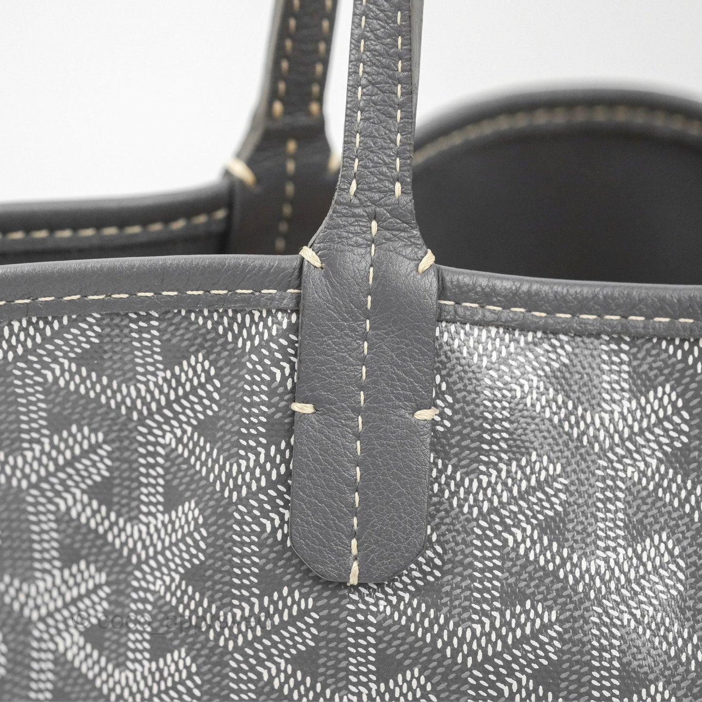 Goyard Anjou Mini Bag Goyardine Canvas Grey