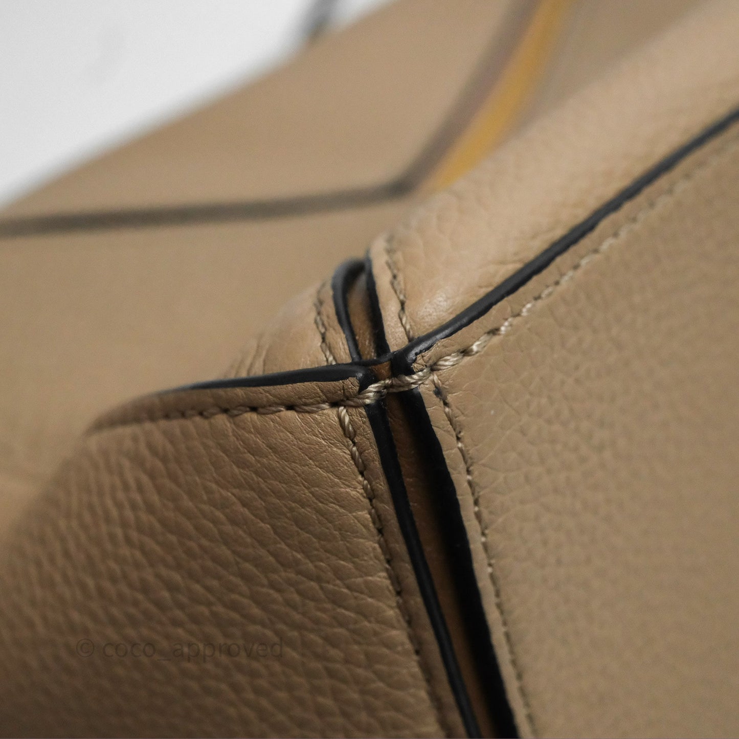 Loewe Small Puzzle Bag Sand Mink Grained Calfskin