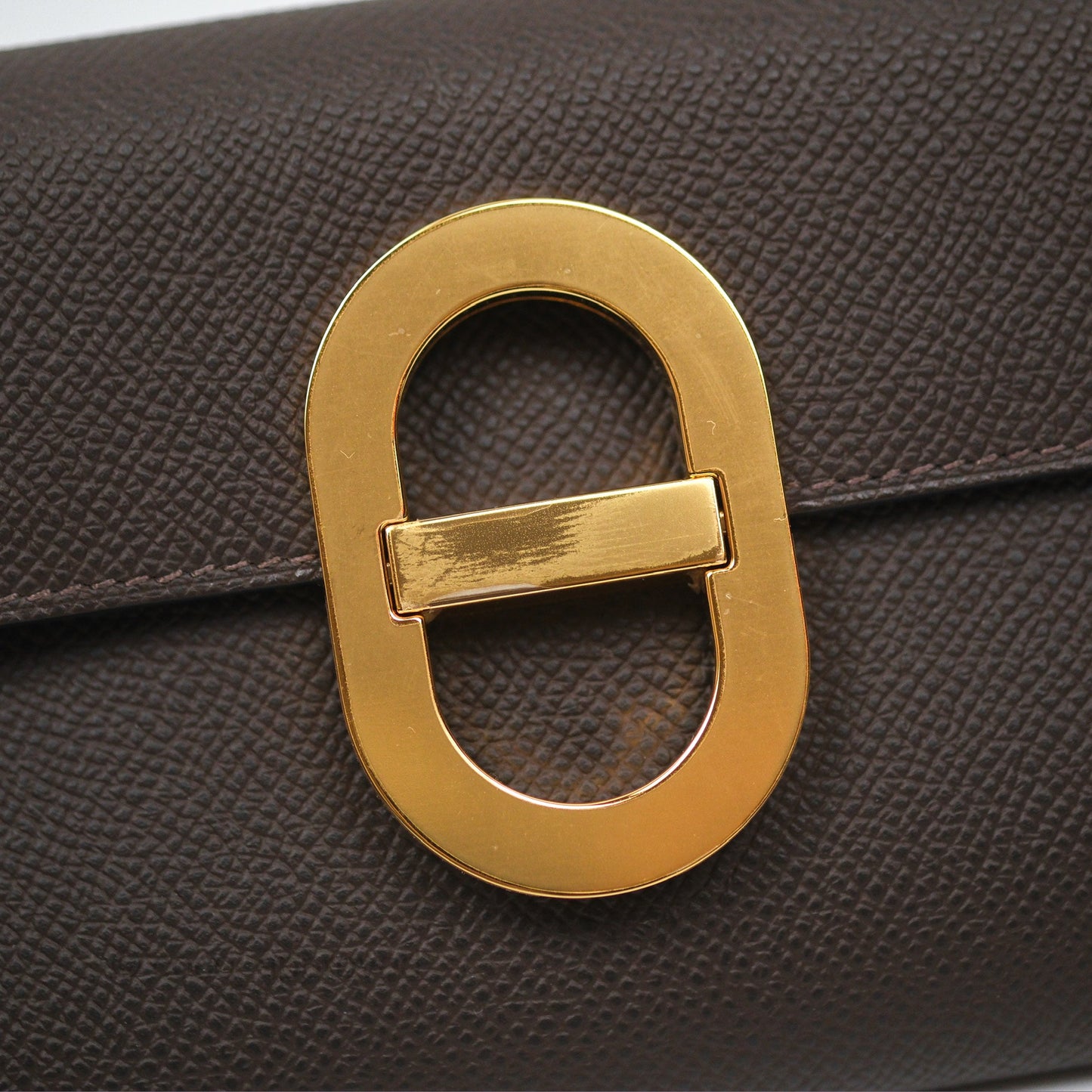 Hermès Maillon To Go Epsom Ebene 46 Gold Hardware