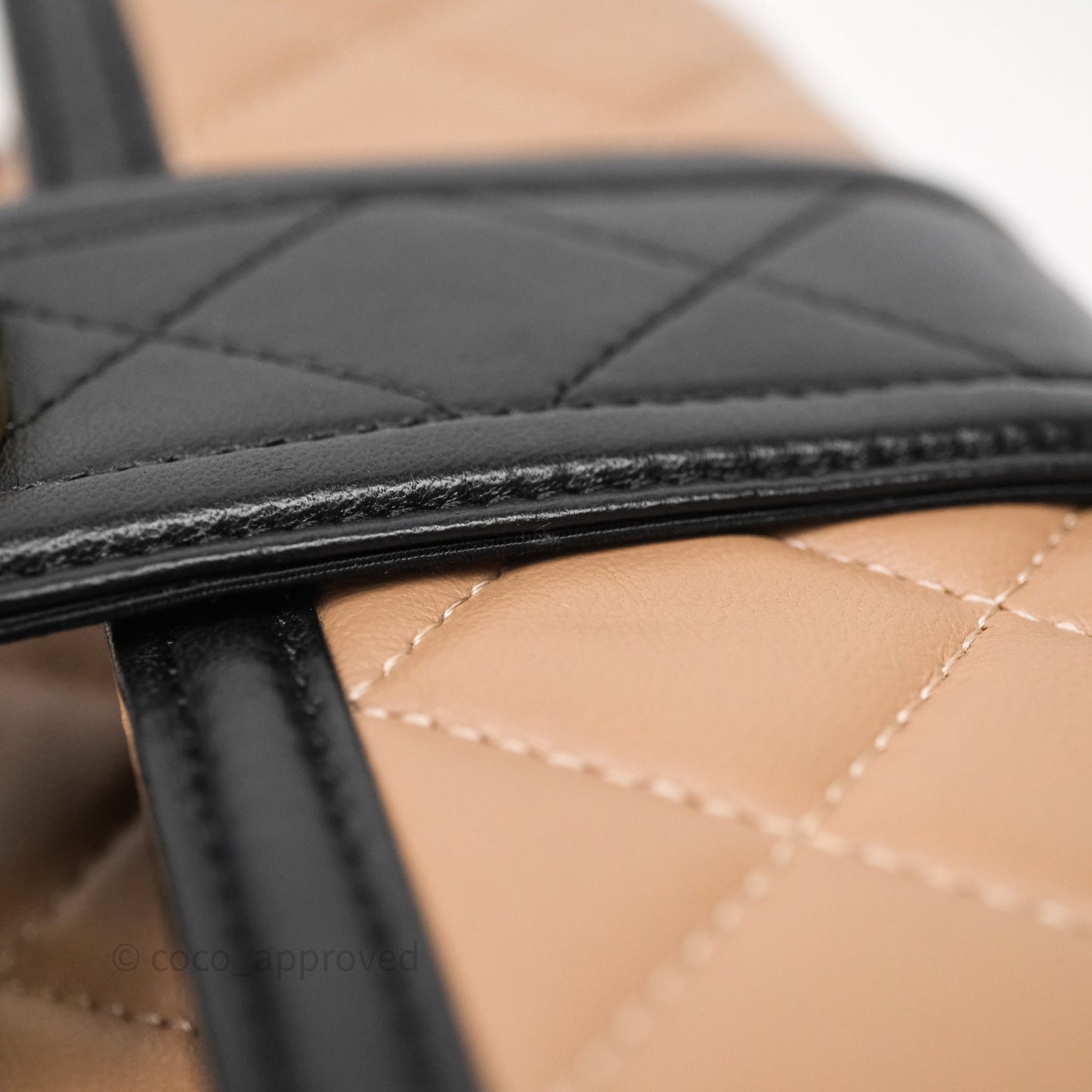 Chanel Quilted Medium Elegant CC Flap Beige Lambskin Gold Hardware