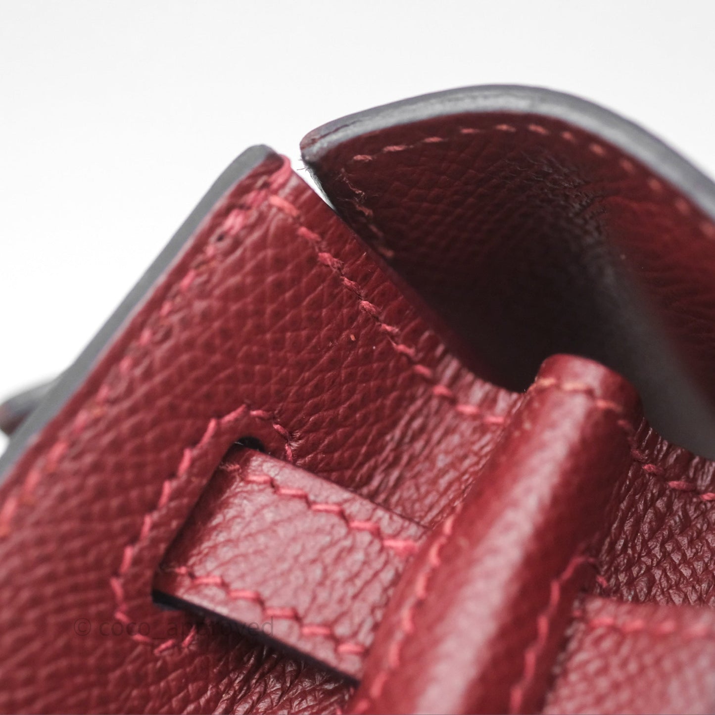 Hermès Sellier Kelly 25 Rouge H Epsom Gold Hardware