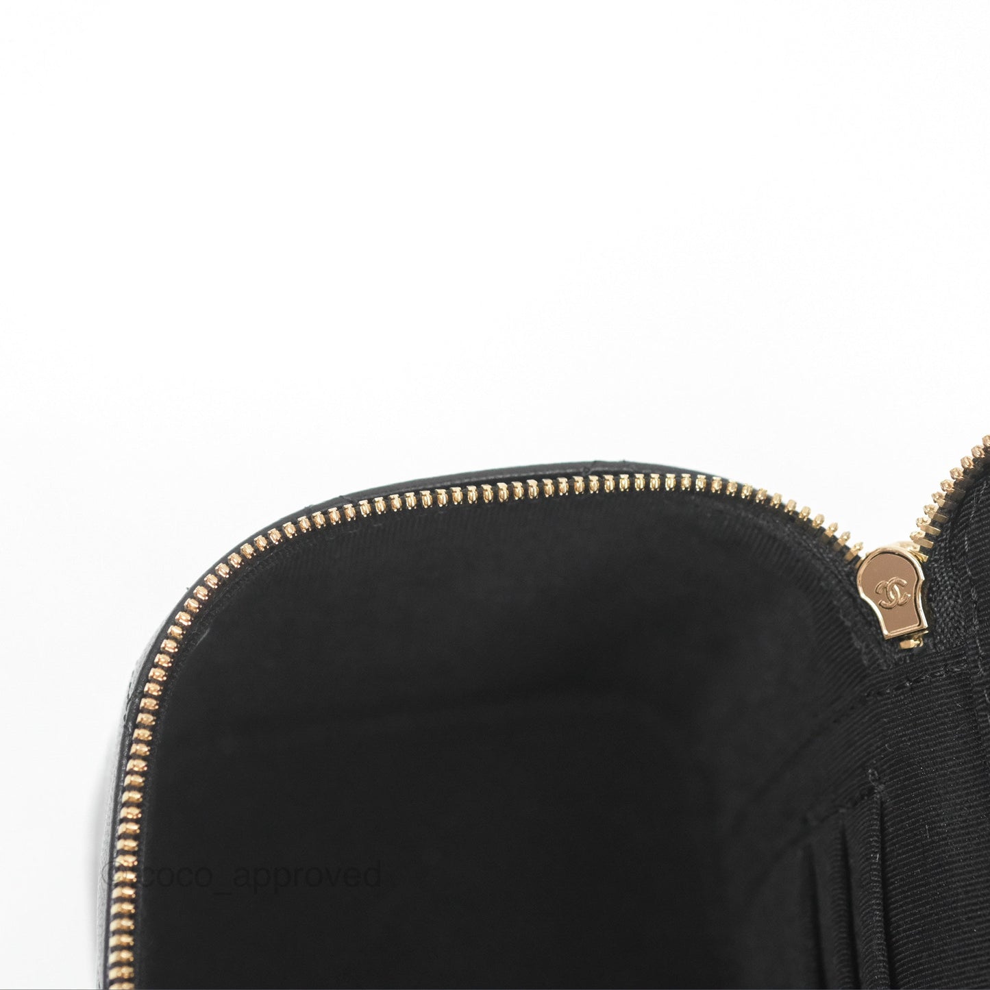Chanel Vanity With Chain Black Goatskin Mixed Hardware