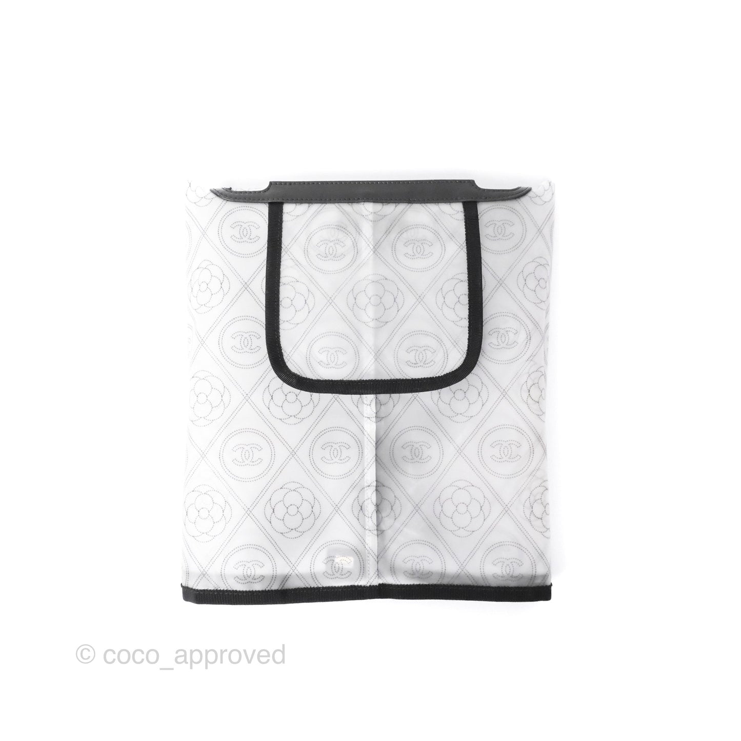 Chanel Handbag Raincoat PVC Camellia CC Printed