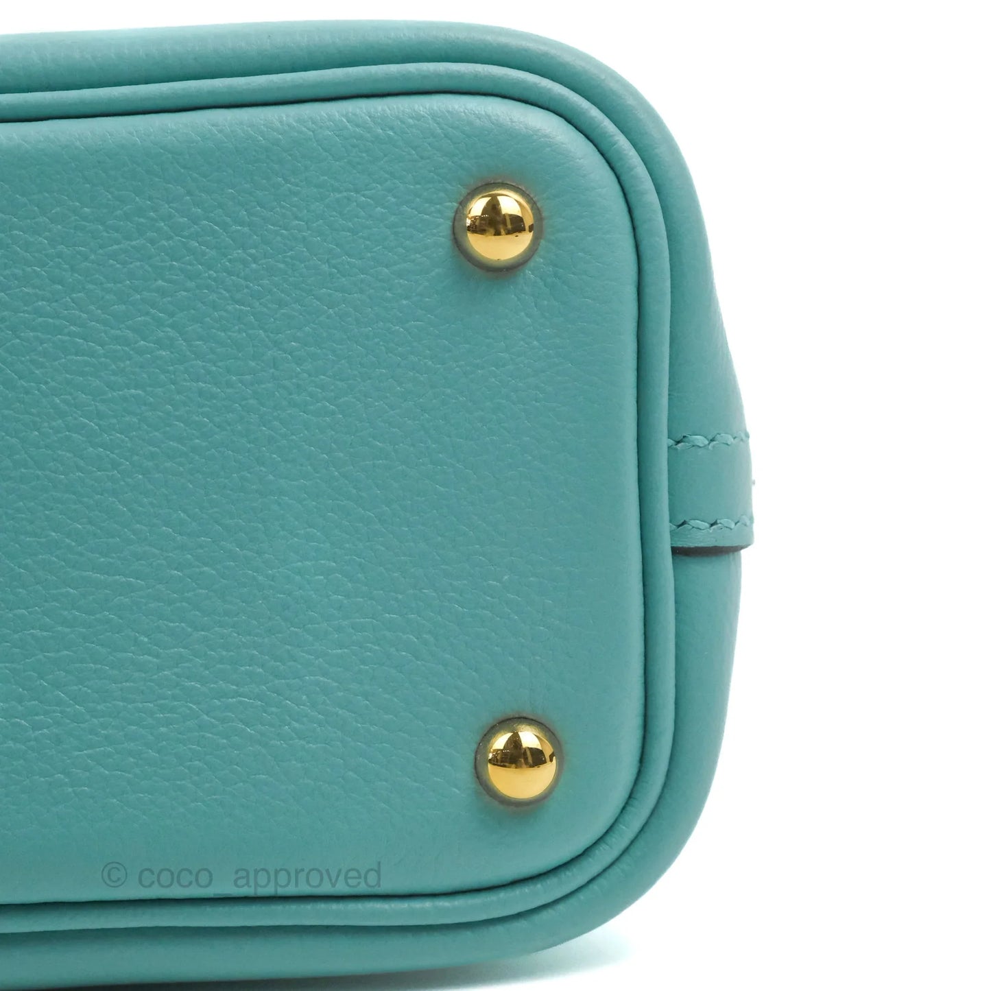 Hermes Mini Bolide 1923 Bag Bleu Atoll Evecolor Gold Hardware