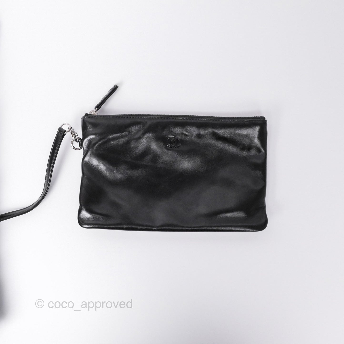 Chanel 22 Small Quilted So Black Shiny Crumpled Calfskin