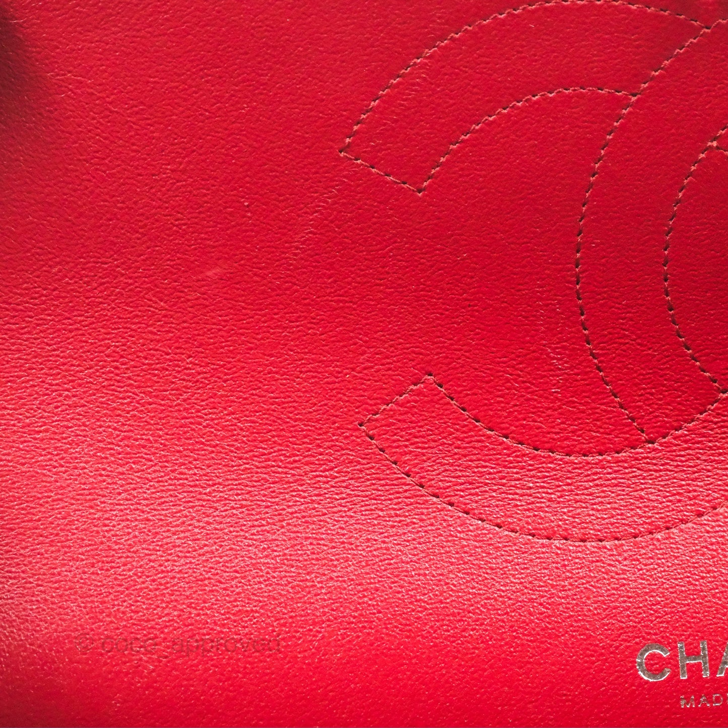 Chanel Jumbo Double Flap Red Lambskin Silver Hardware