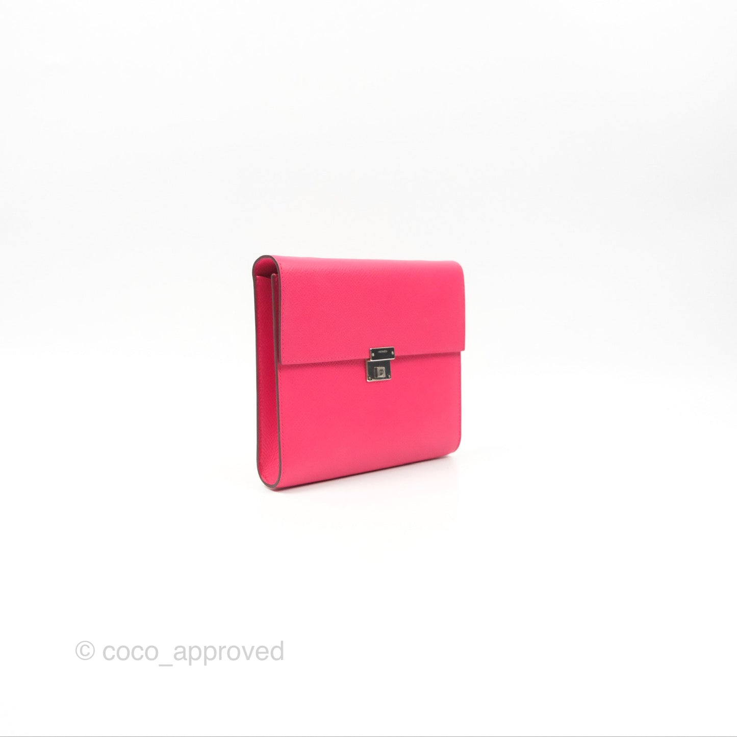 Hermès Clic 16 Wallet On Chain Rose Extreme Epsom Palladium Hardware