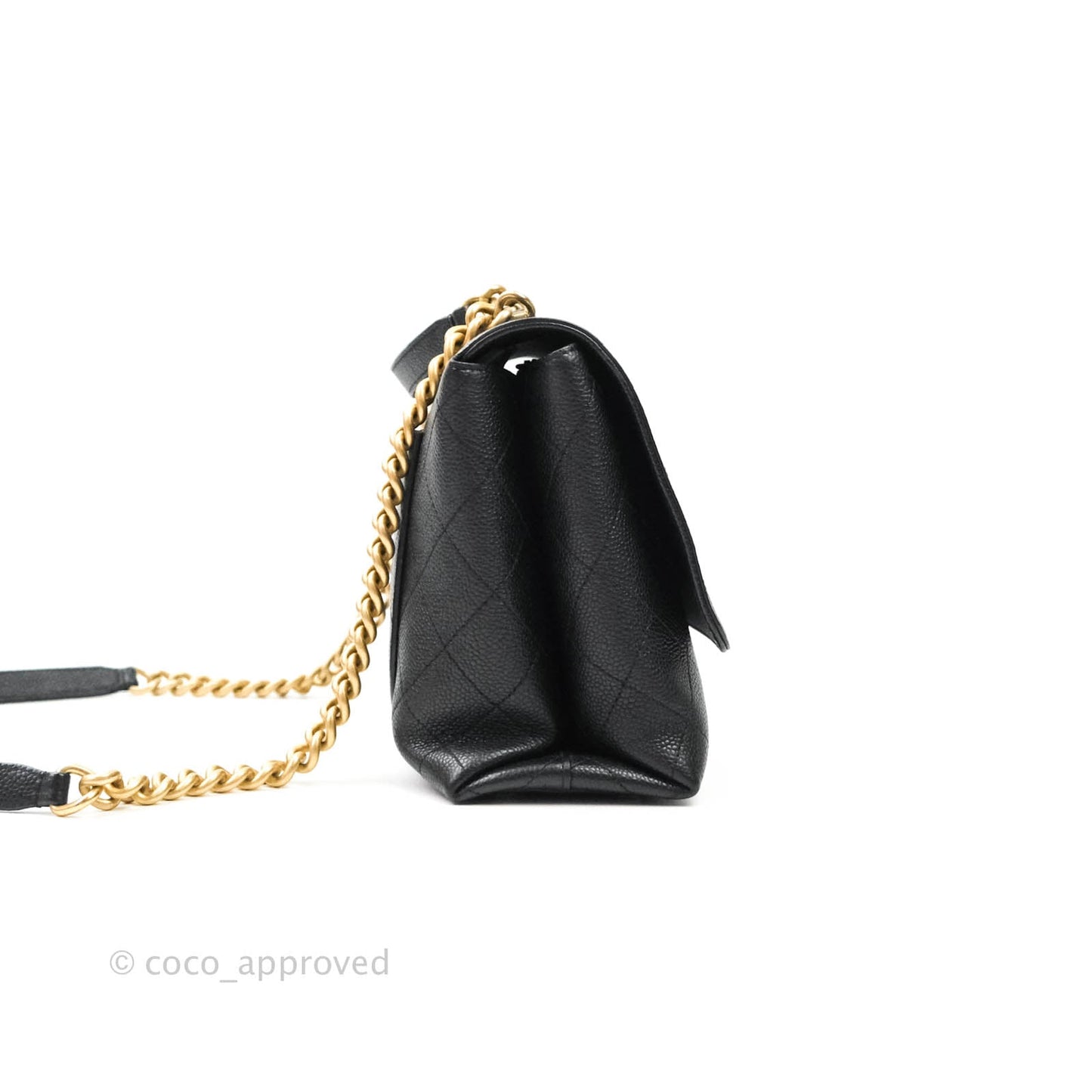 Chanel Chic Affinity Medium Grained Calfskin Black Aged Gold Hardware