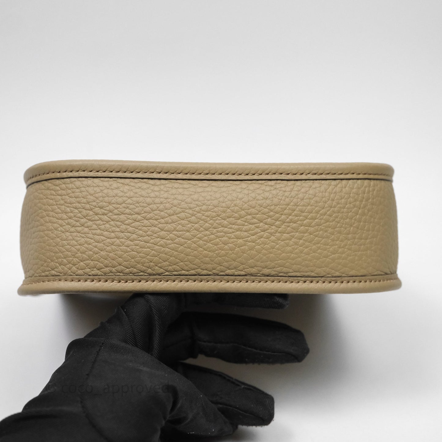 Hermès Mini Evelyne 16 Beige Marfa 8Q Clemence Gold Hardware