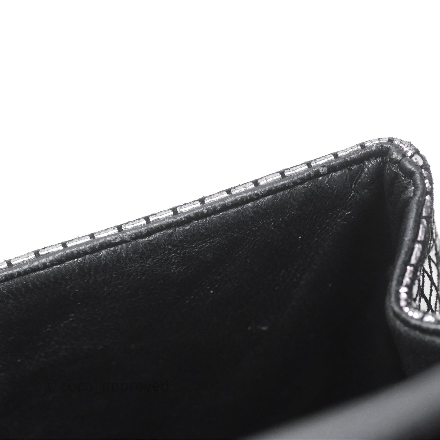 Chanel Mirror Reissue 2.55 Quilted Silver Suede Calfskin Gun Metal Hardware