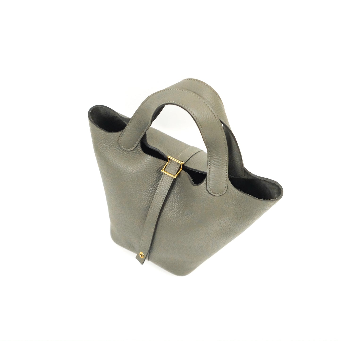Hermès Picotin Lock 18 Gris Meyer 0L Taurillon Clemence Gold Hardware