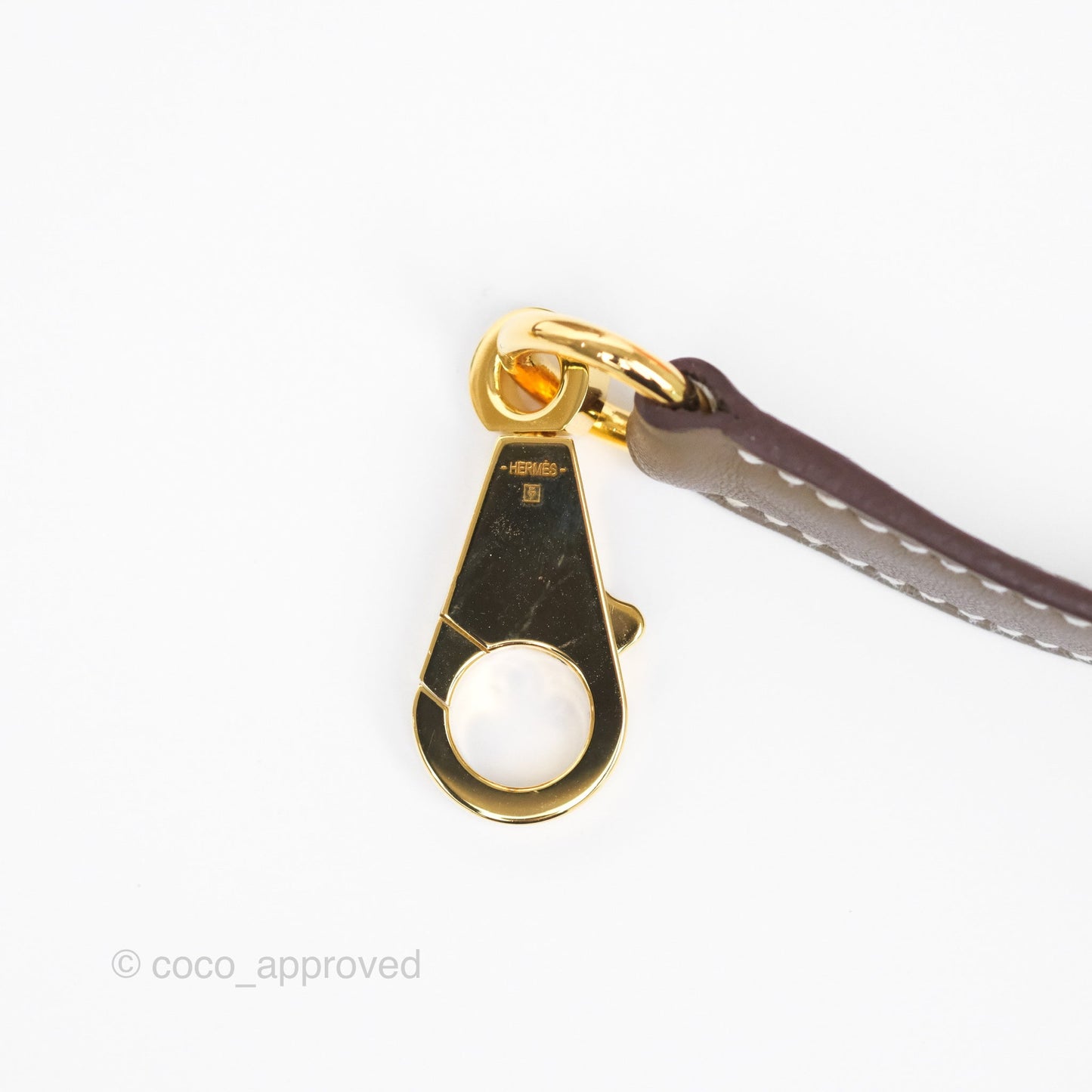 Hermès Retourne Kelly 25 Etoupe 18 Swift Gold Hardware